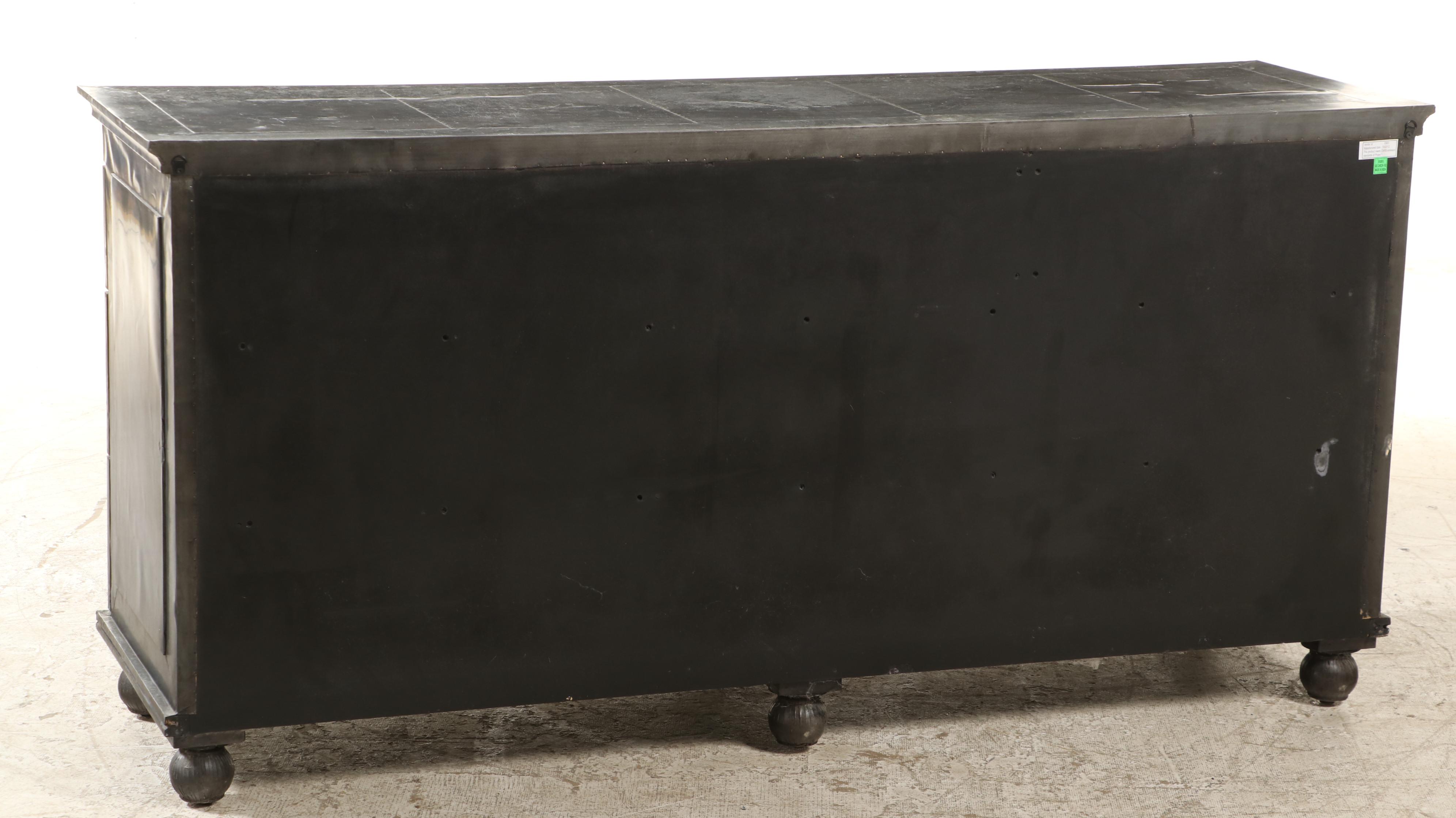 Restoration Hardware "Annecy" Metal-Wrapped Seven-Drawer Dresser