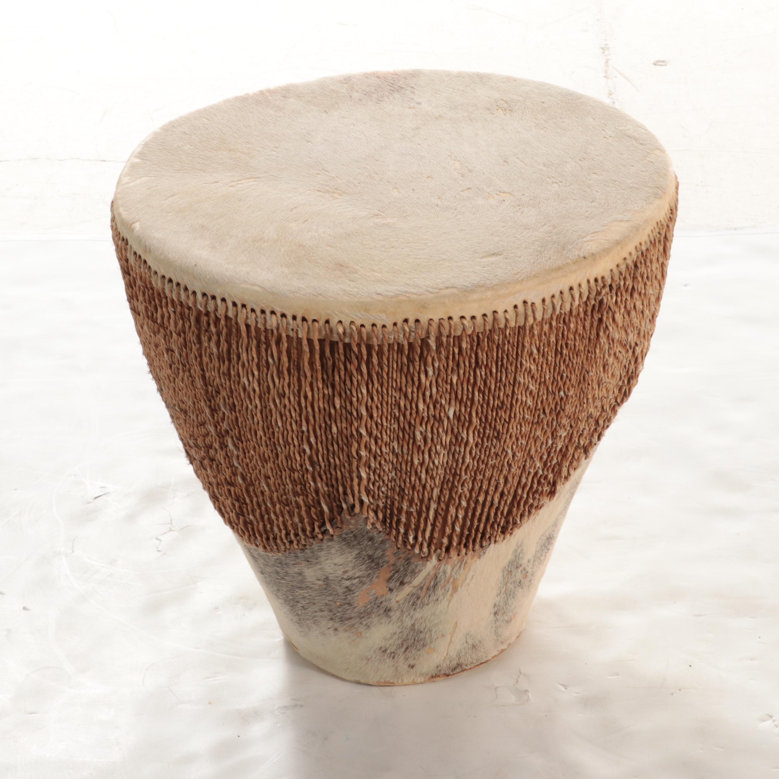 African Embuutu Cowhide Drum
