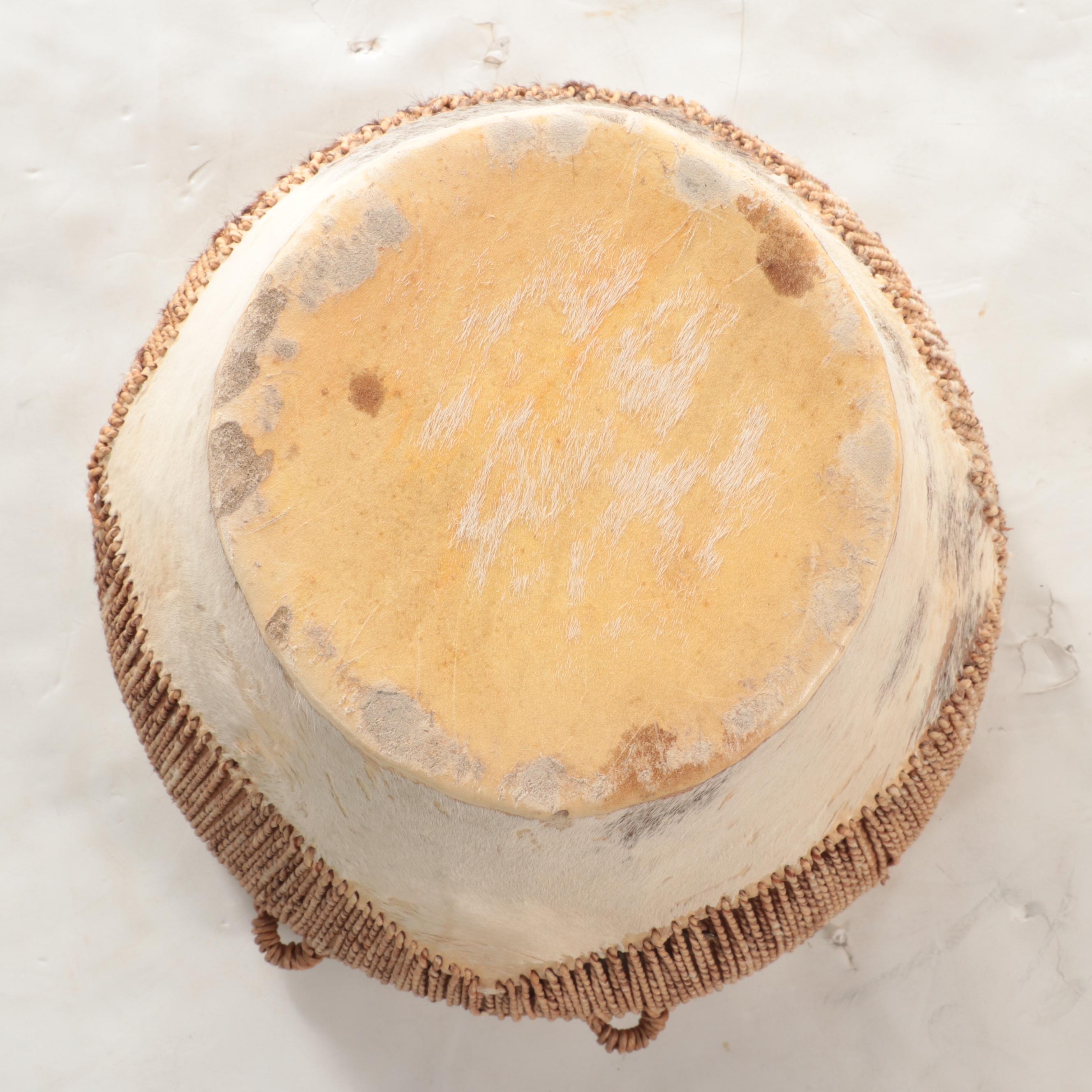 African Embuutu Cowhide Drum
