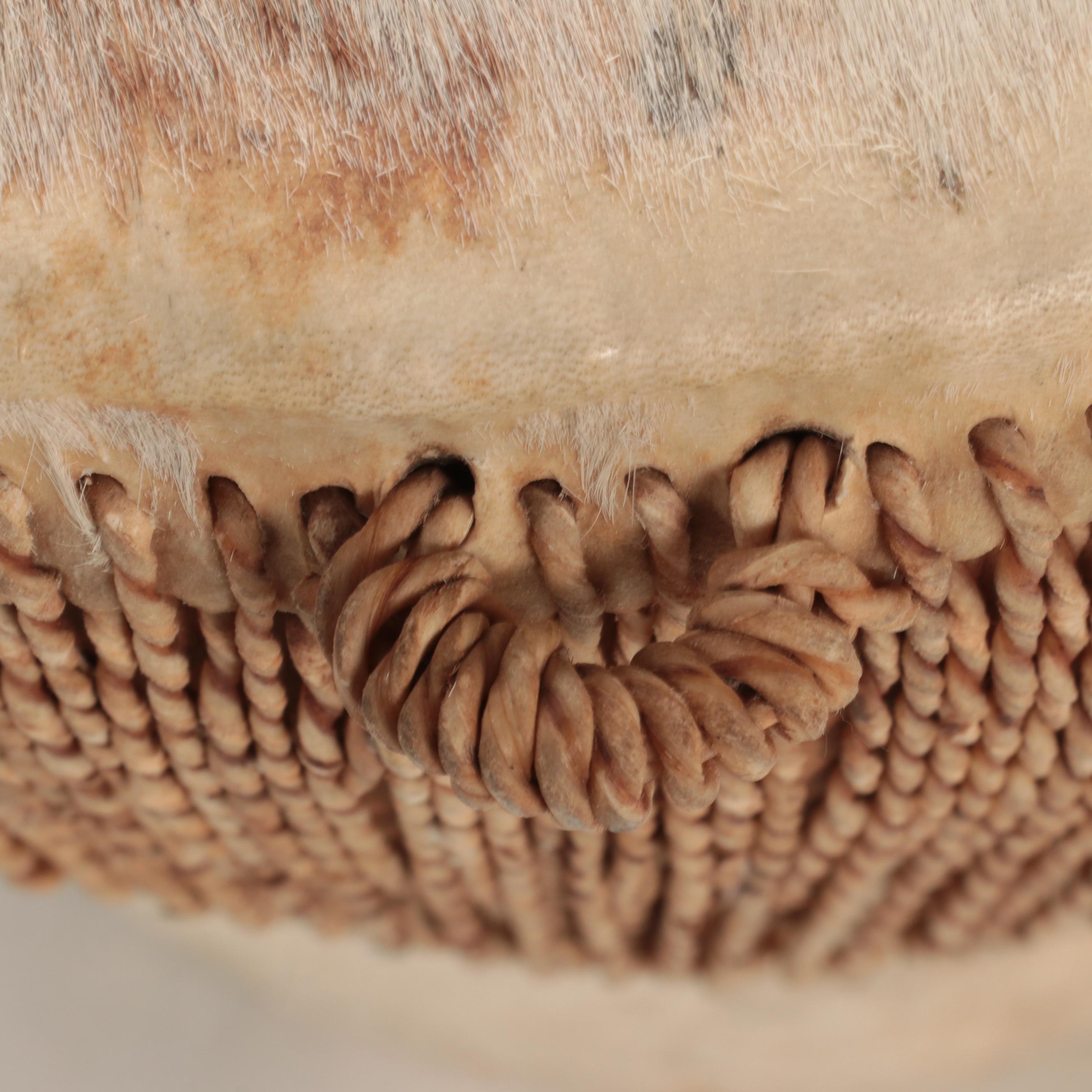 African Embuutu Cowhide Drum