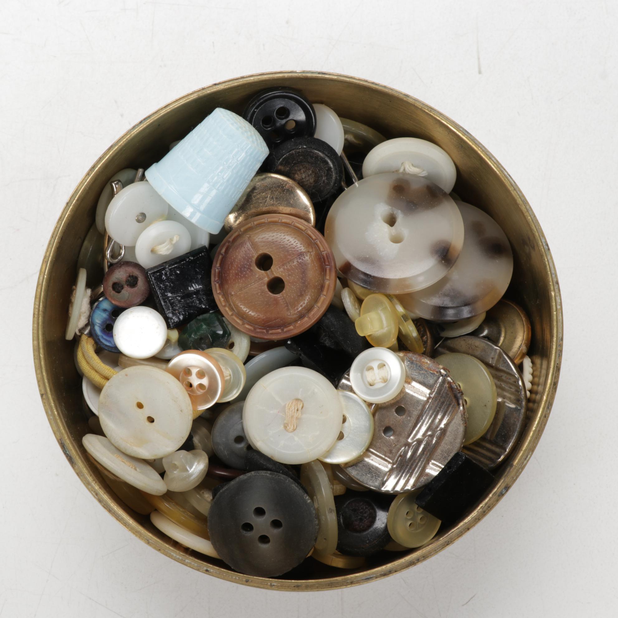 Edwardian Leather Shoes, Raccoon Fur Muff and Asian Vanity Items, Early 20th C.