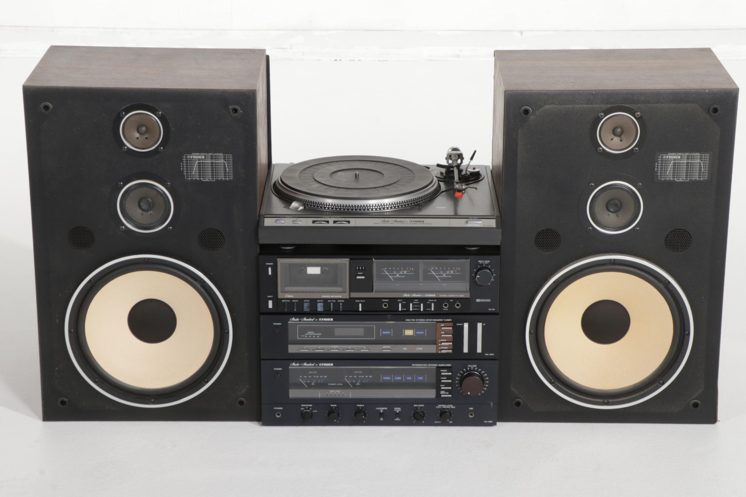 Fisher Studio Standard Stereo System, Late 20th Century