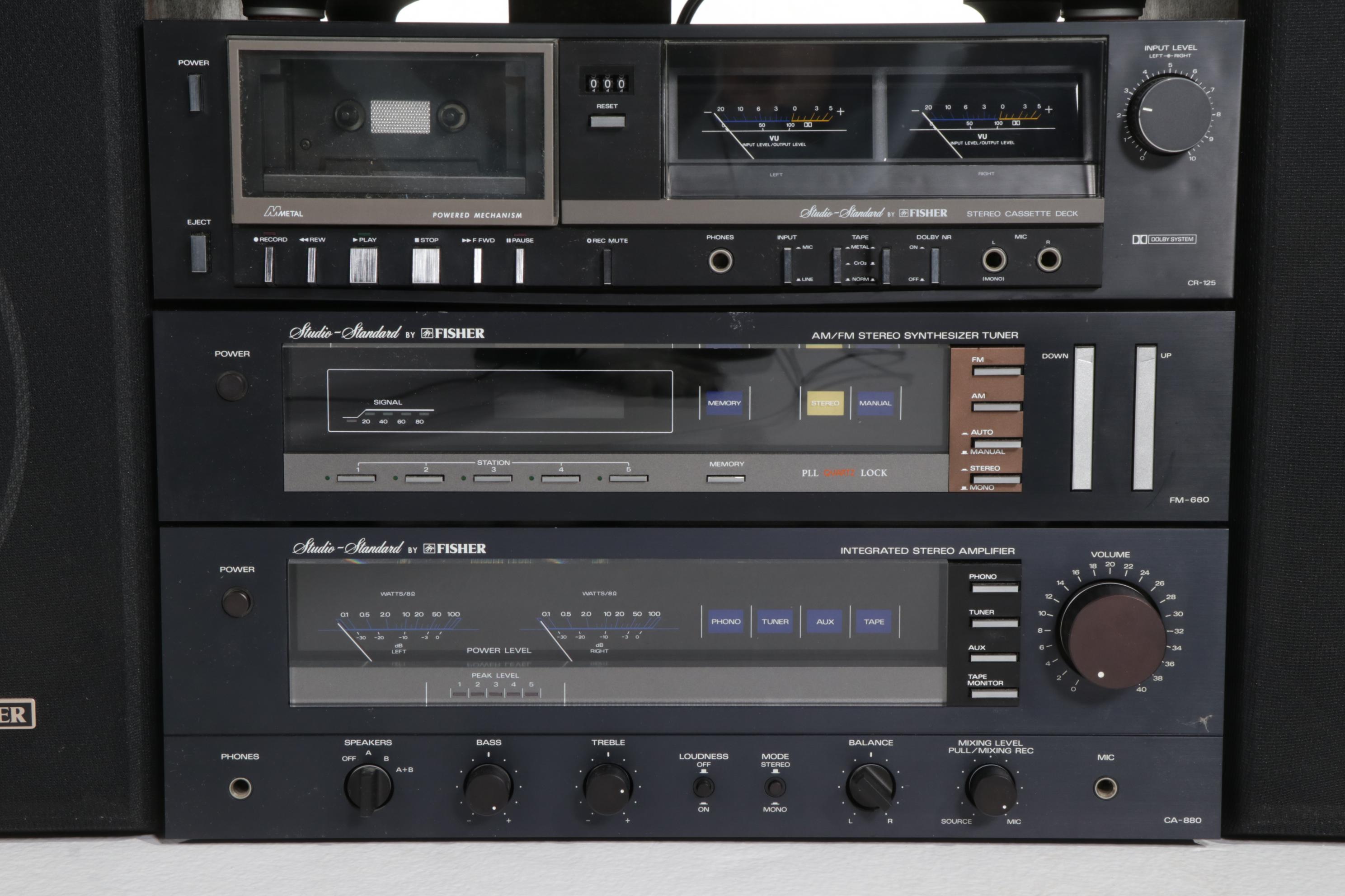 Fisher Studio Standard Stereo System, Late 20th Century