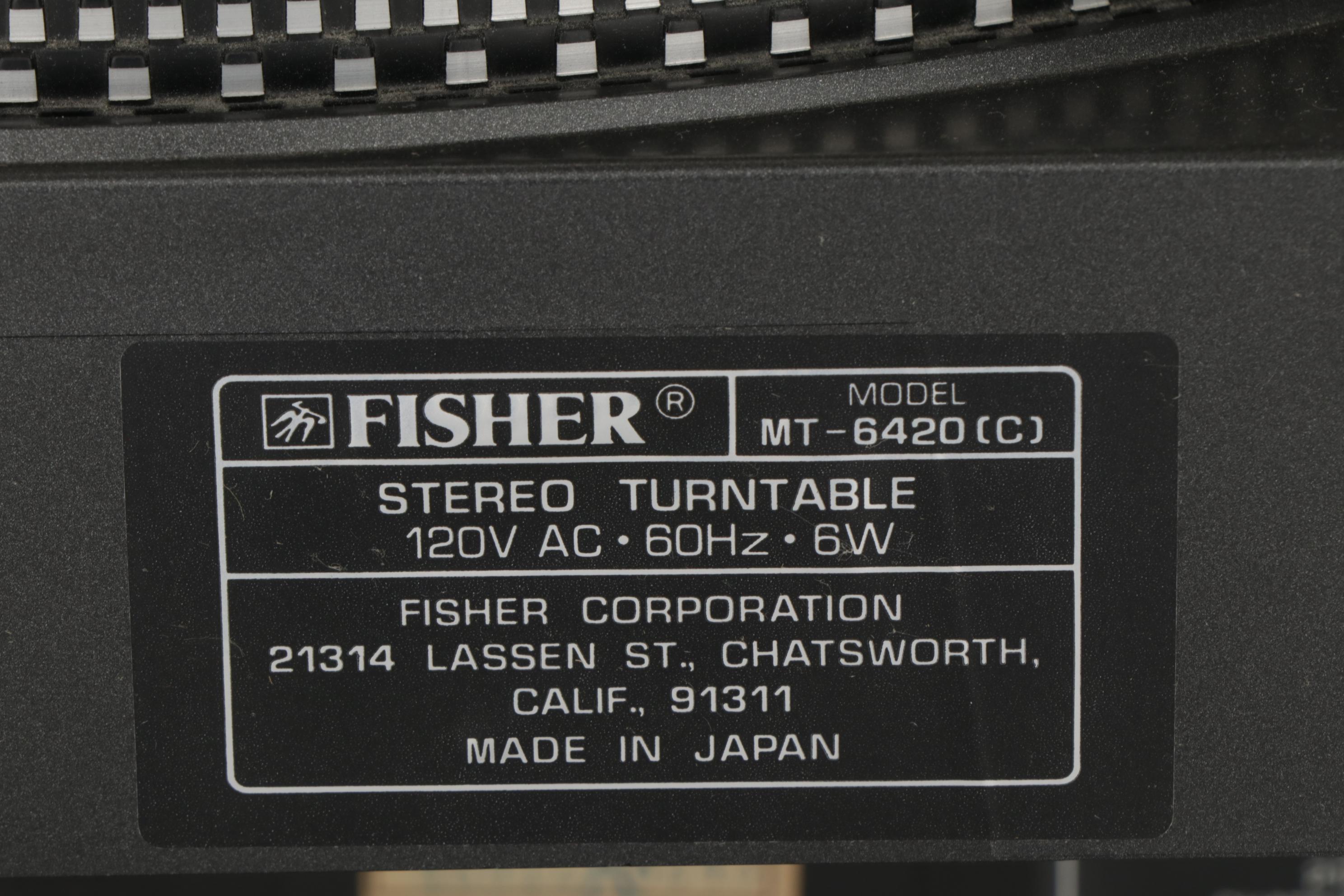 Fisher Studio Standard Stereo System, Late 20th Century