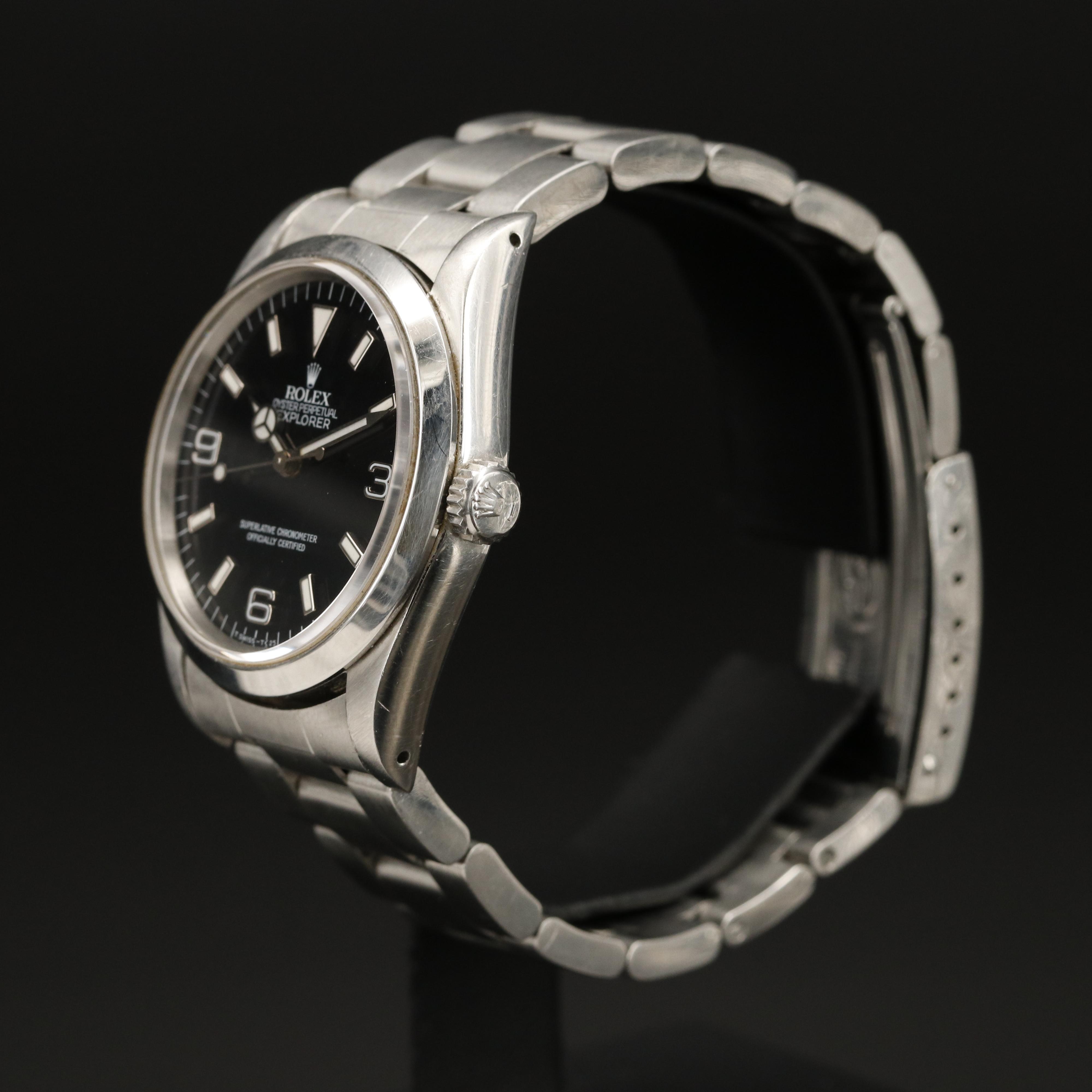 1991 Rolex Oyster Perpetual Explorer "T-Swiss" Watch