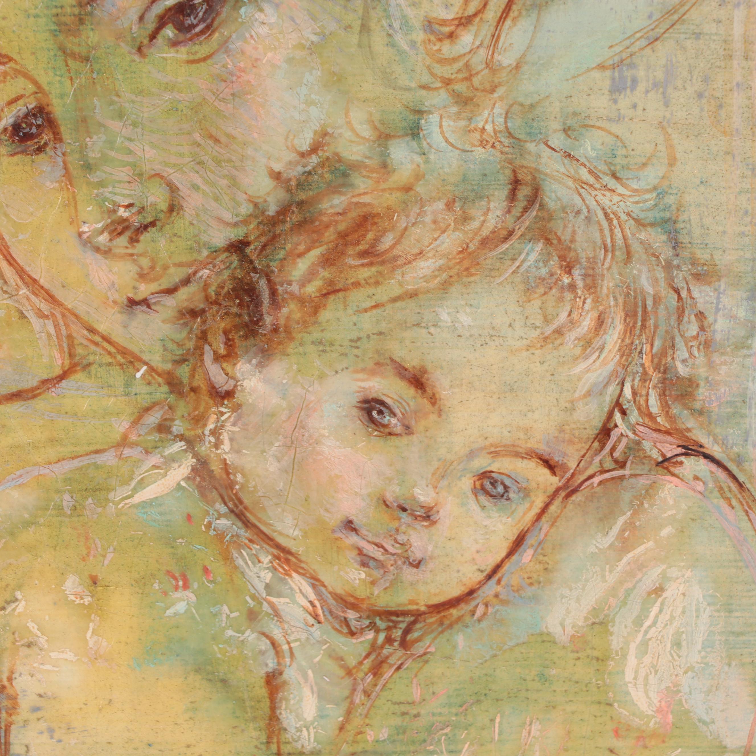 Edna Hibel Oil Painting "Mother and Child"