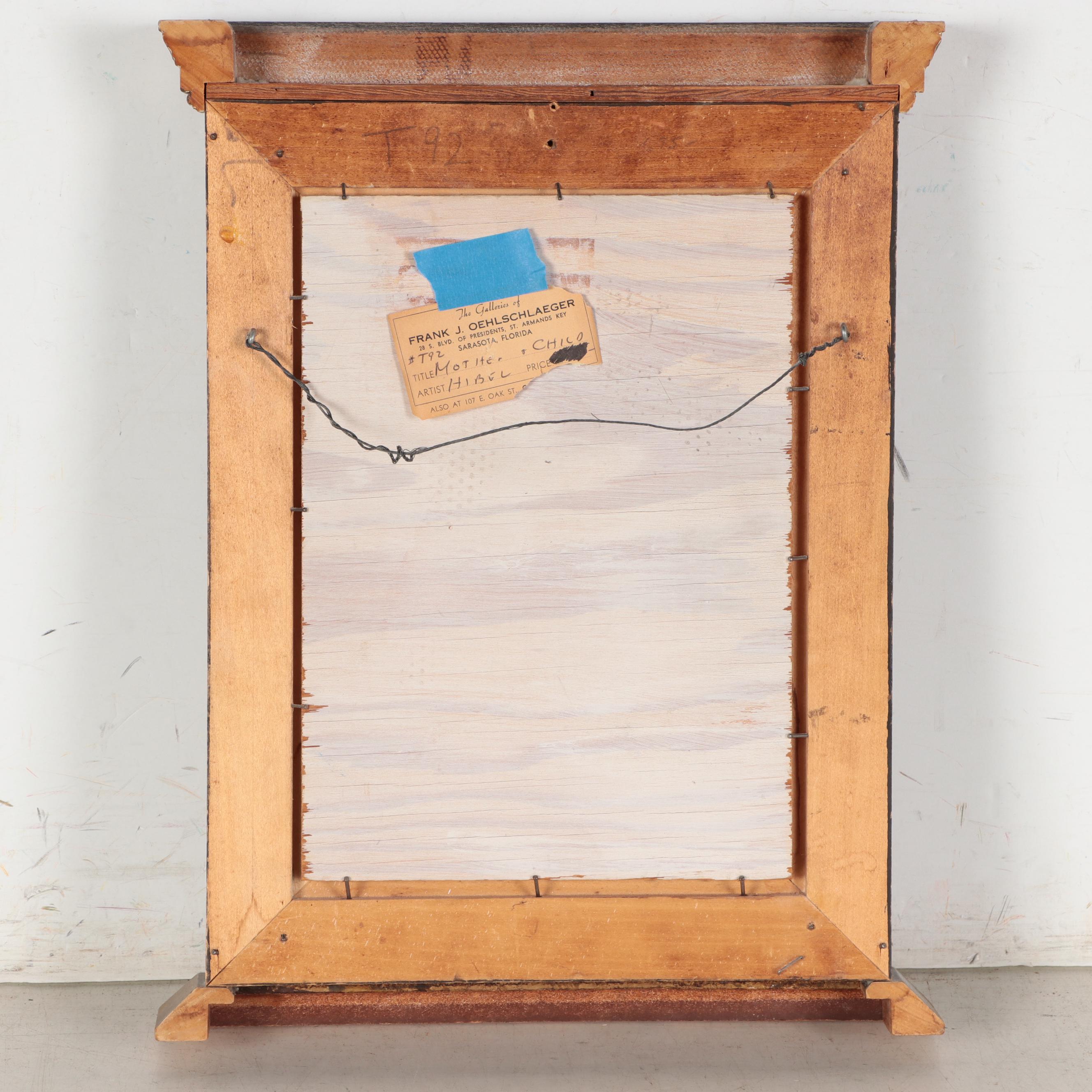 Edna Hibel Oil Painting "Mother and Child"