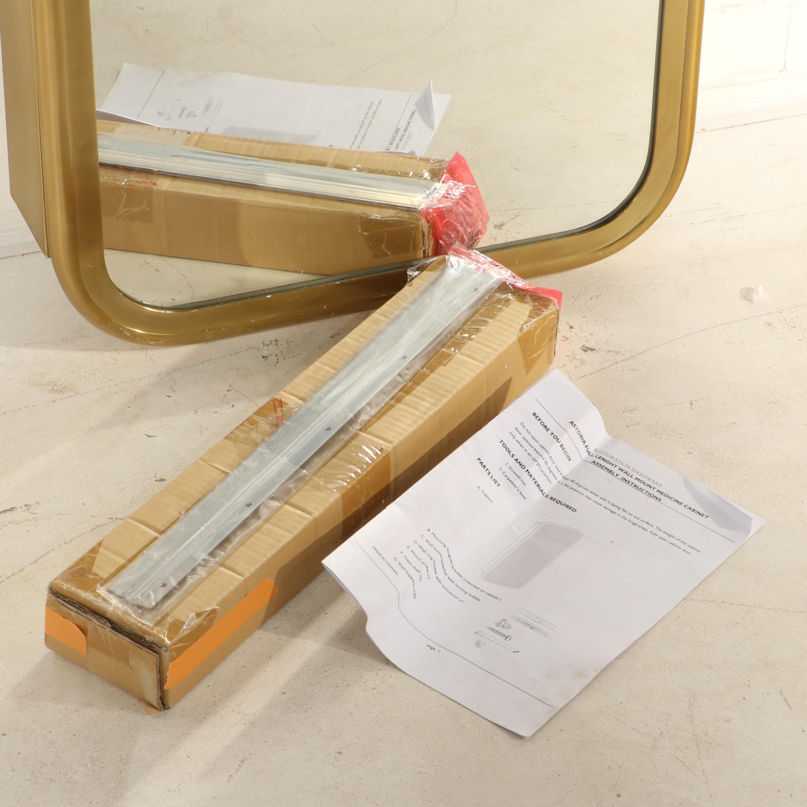 Restoration Hardware "Astoria" Full-Length Medicine Cabinet