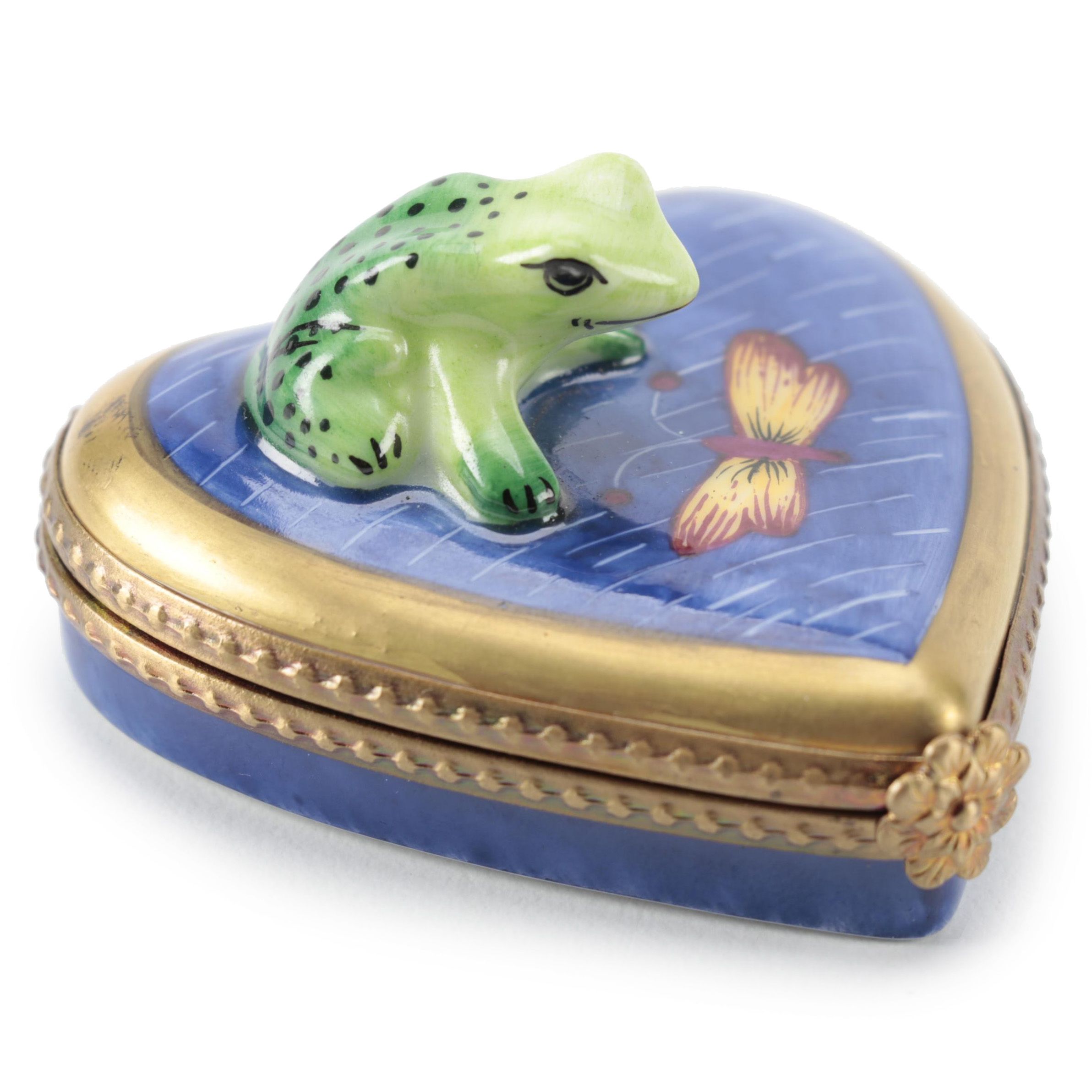 Parry Vielle Porcelain Frog Limoges Box
