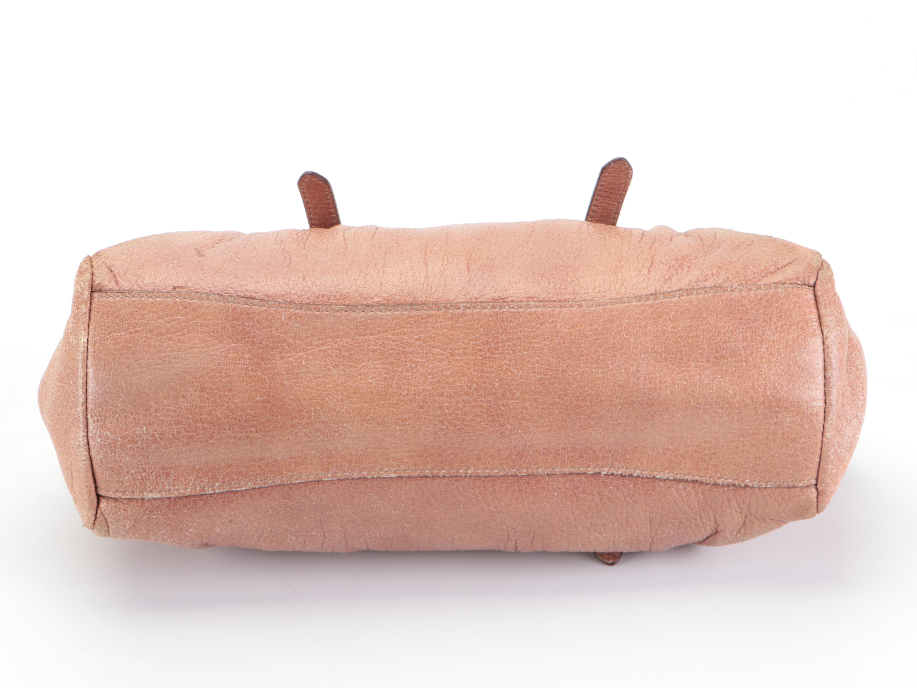 Prada Pleated Leather Two-Way Handbag