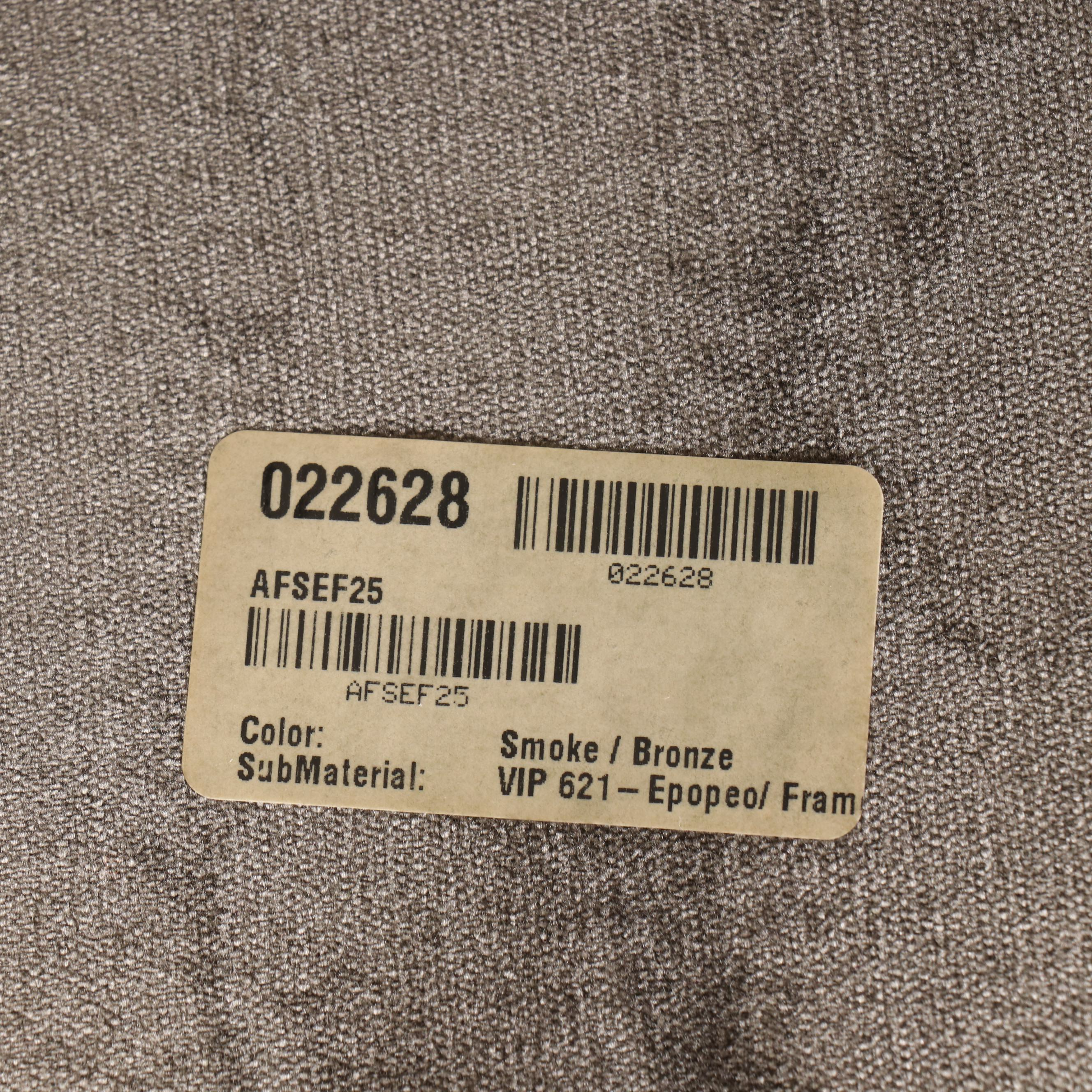 Set of Four Fendi Casa "Ripetta" Bronze-Patinated Steel & Smoke Velour Armchairs