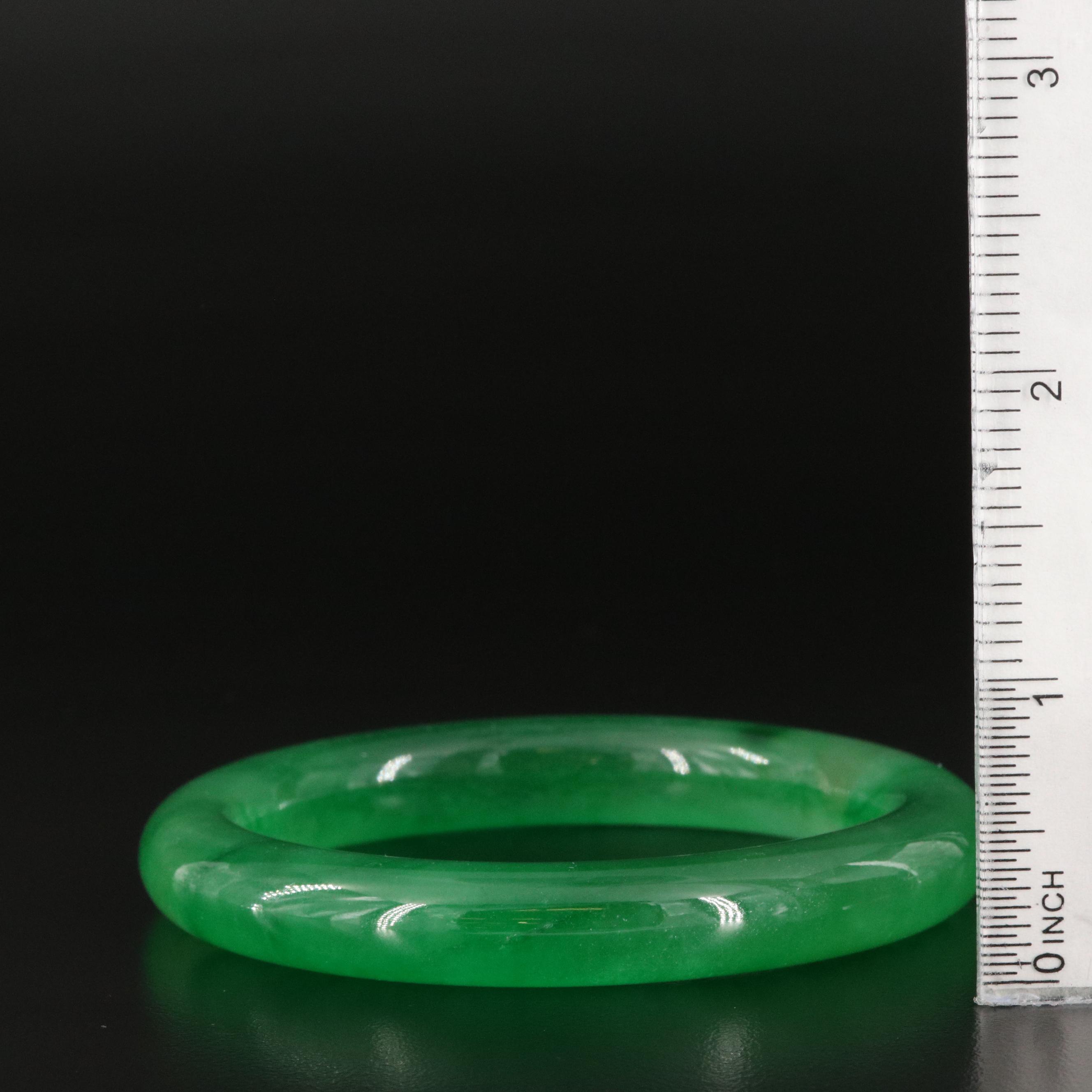 Jadeite Hololith Bangle