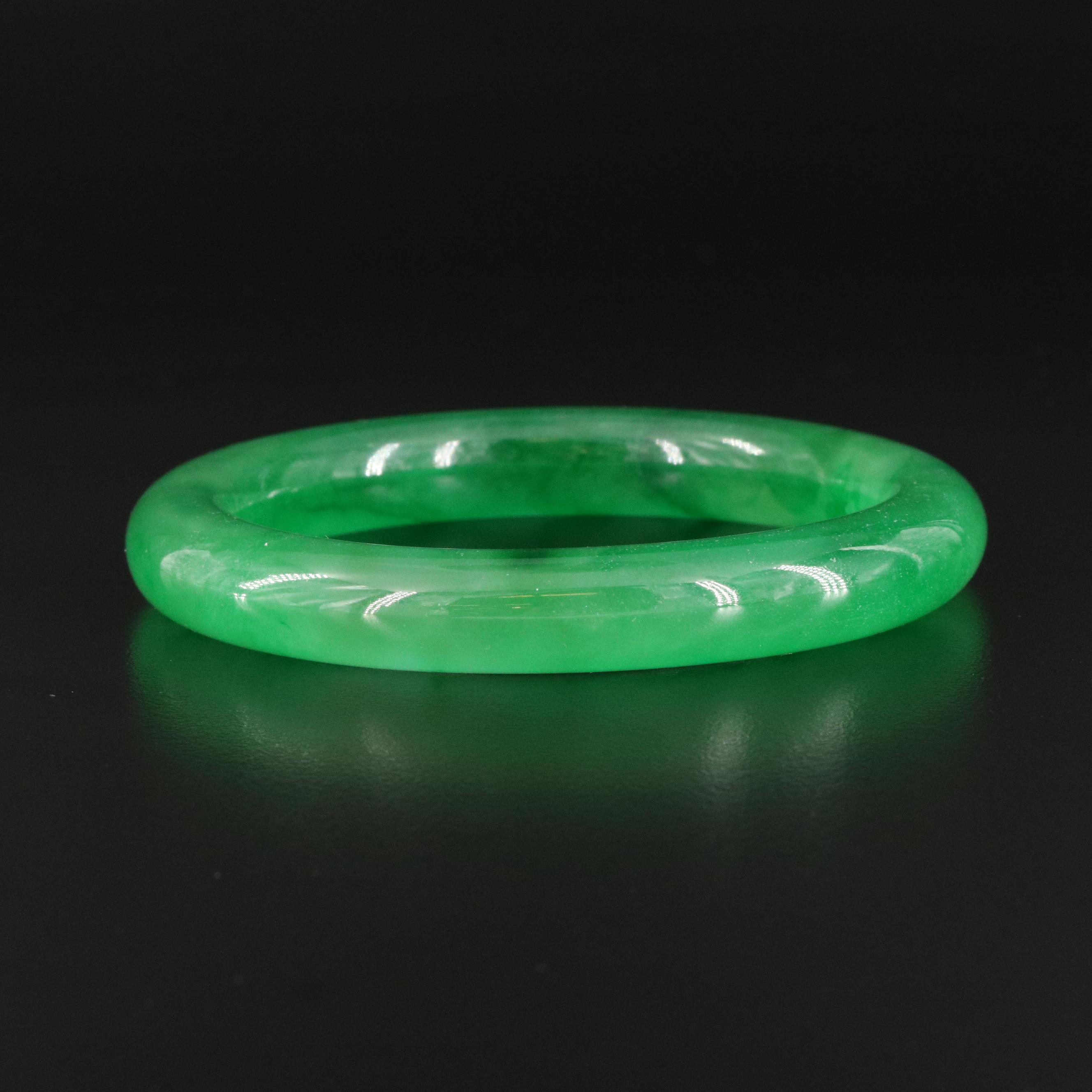 Jadeite Hololith Bangle