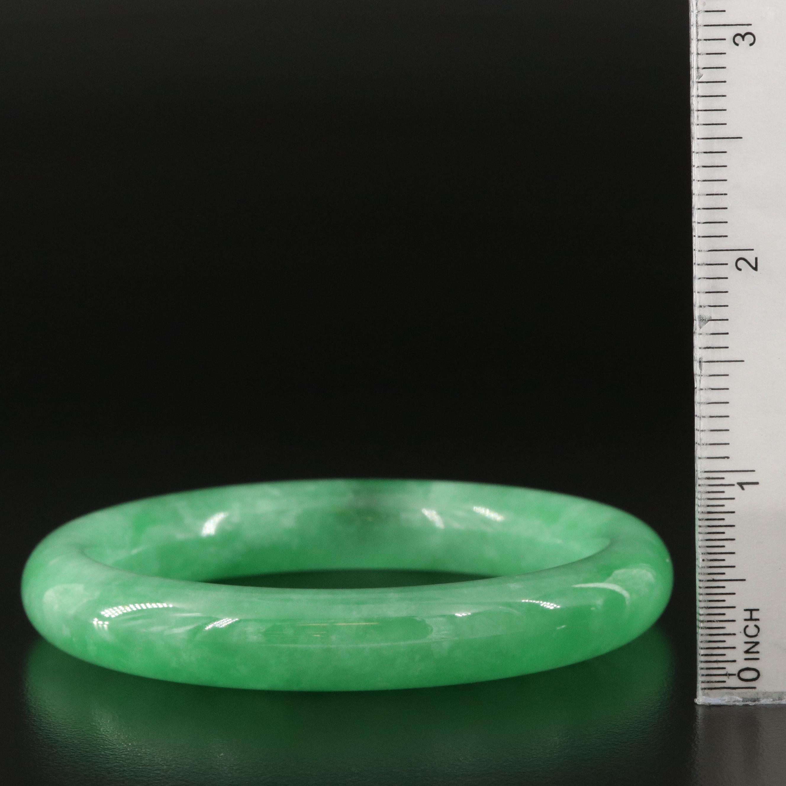 Jadeite Hololith Bangle