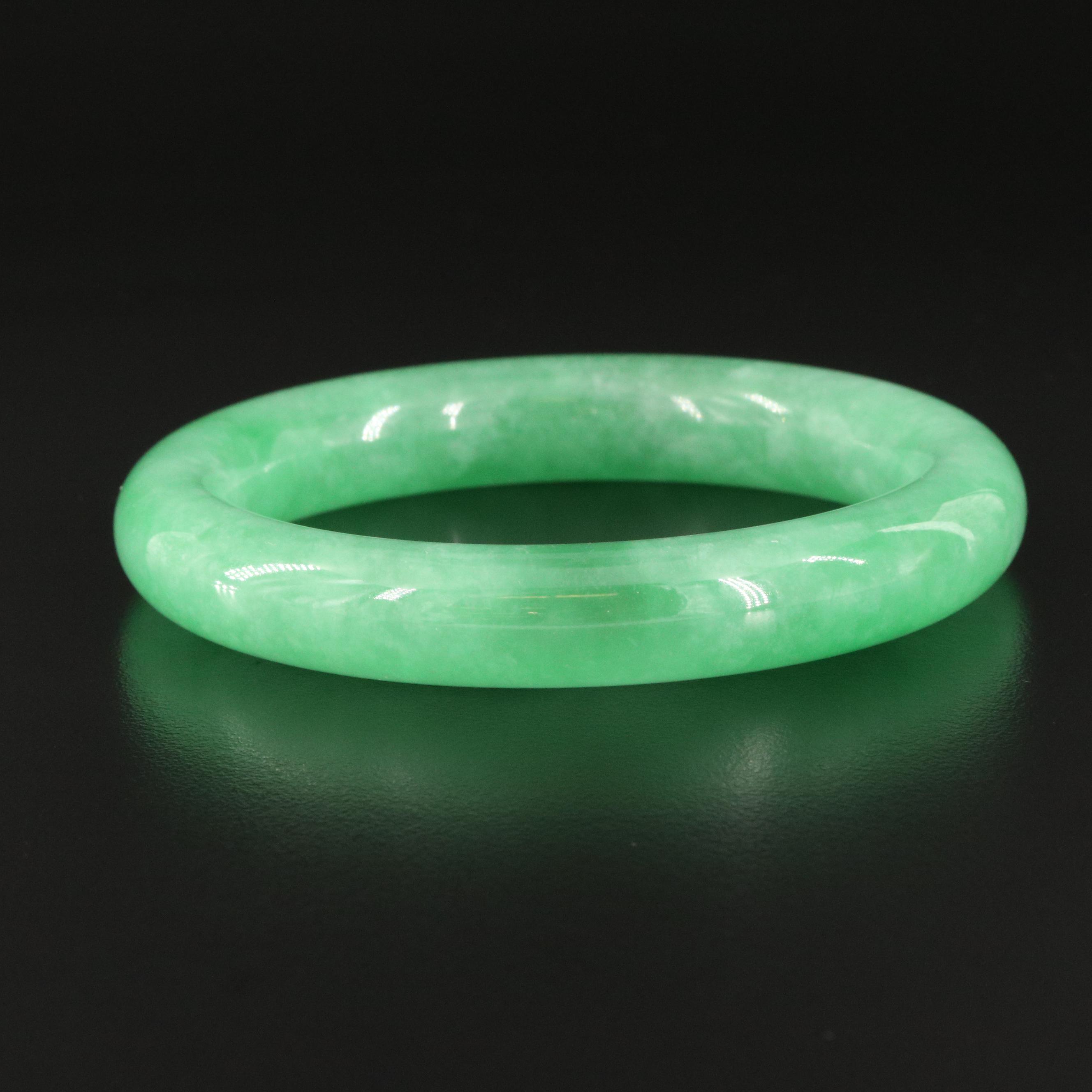 Jadeite Hololith Bangle