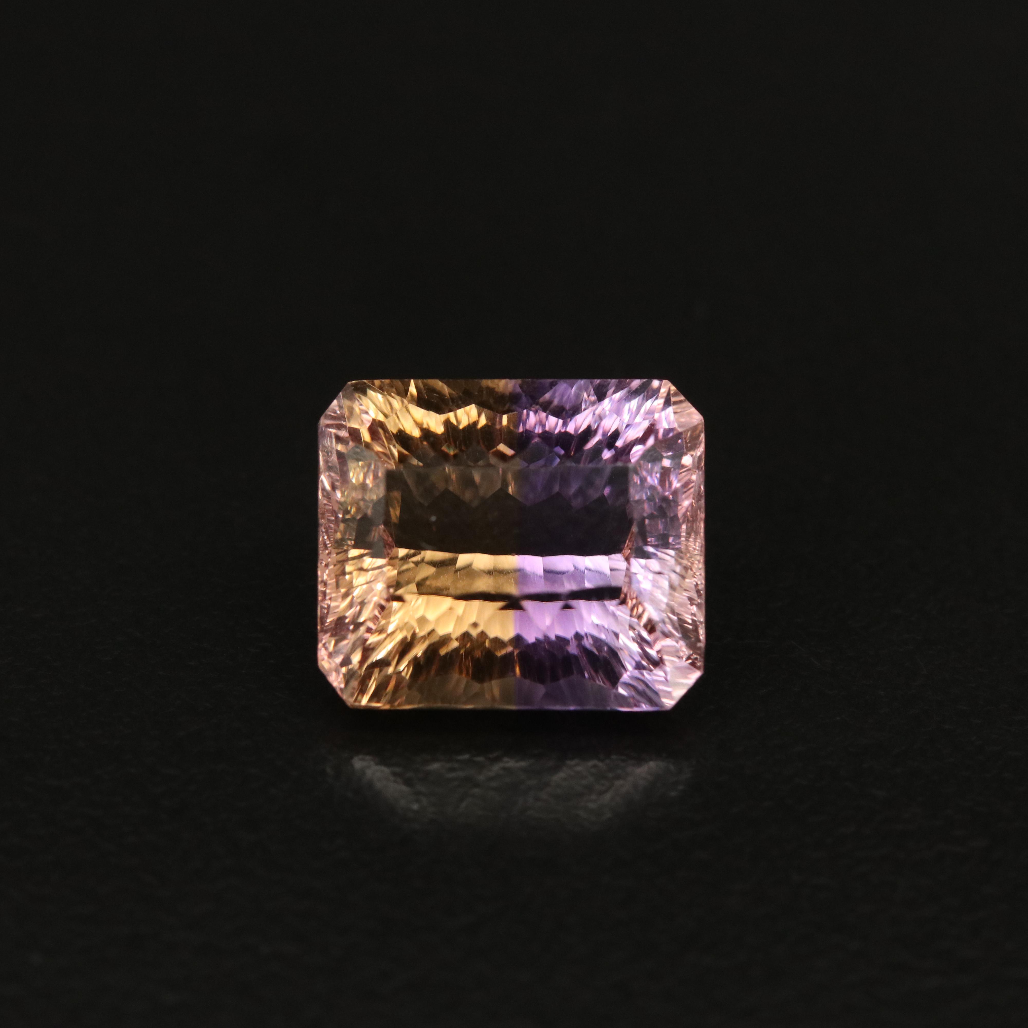 Loose 10.53 CT Fantasy Faceted Ametrine