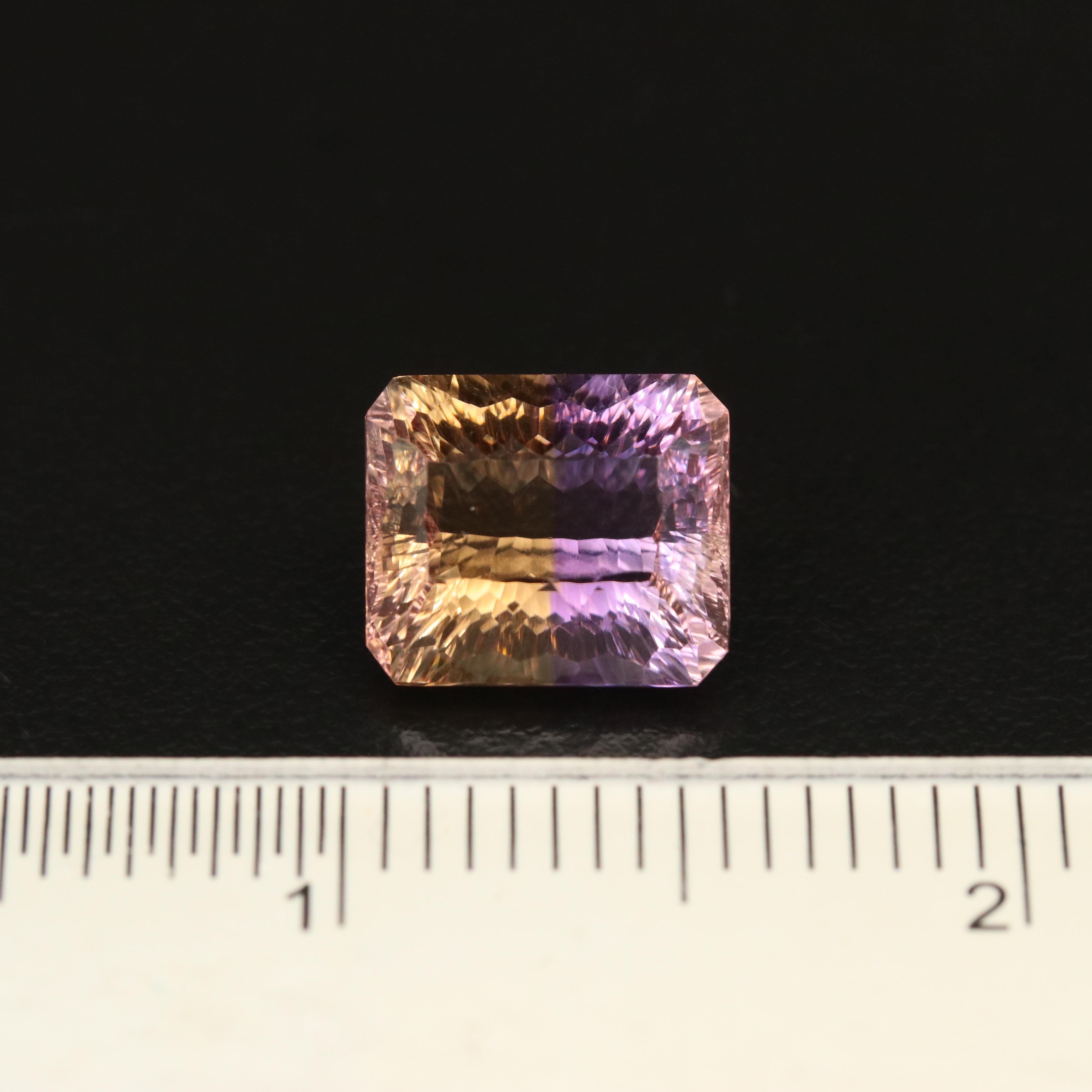 Loose 10.53 CT Fantasy Faceted Ametrine