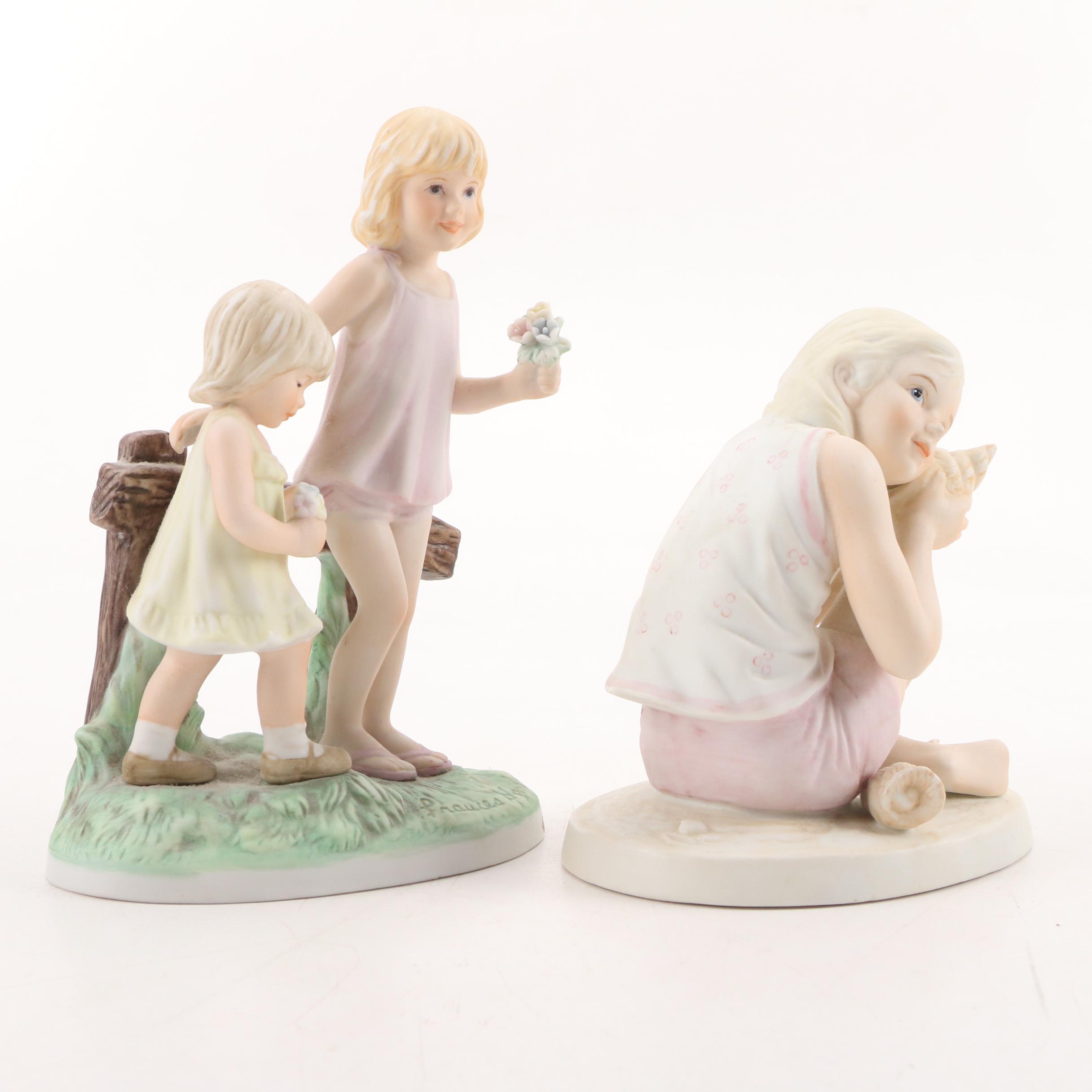 Ceramica Excelsis "A Child's World" Ceramic Figurines by Frances Hook, 1980s