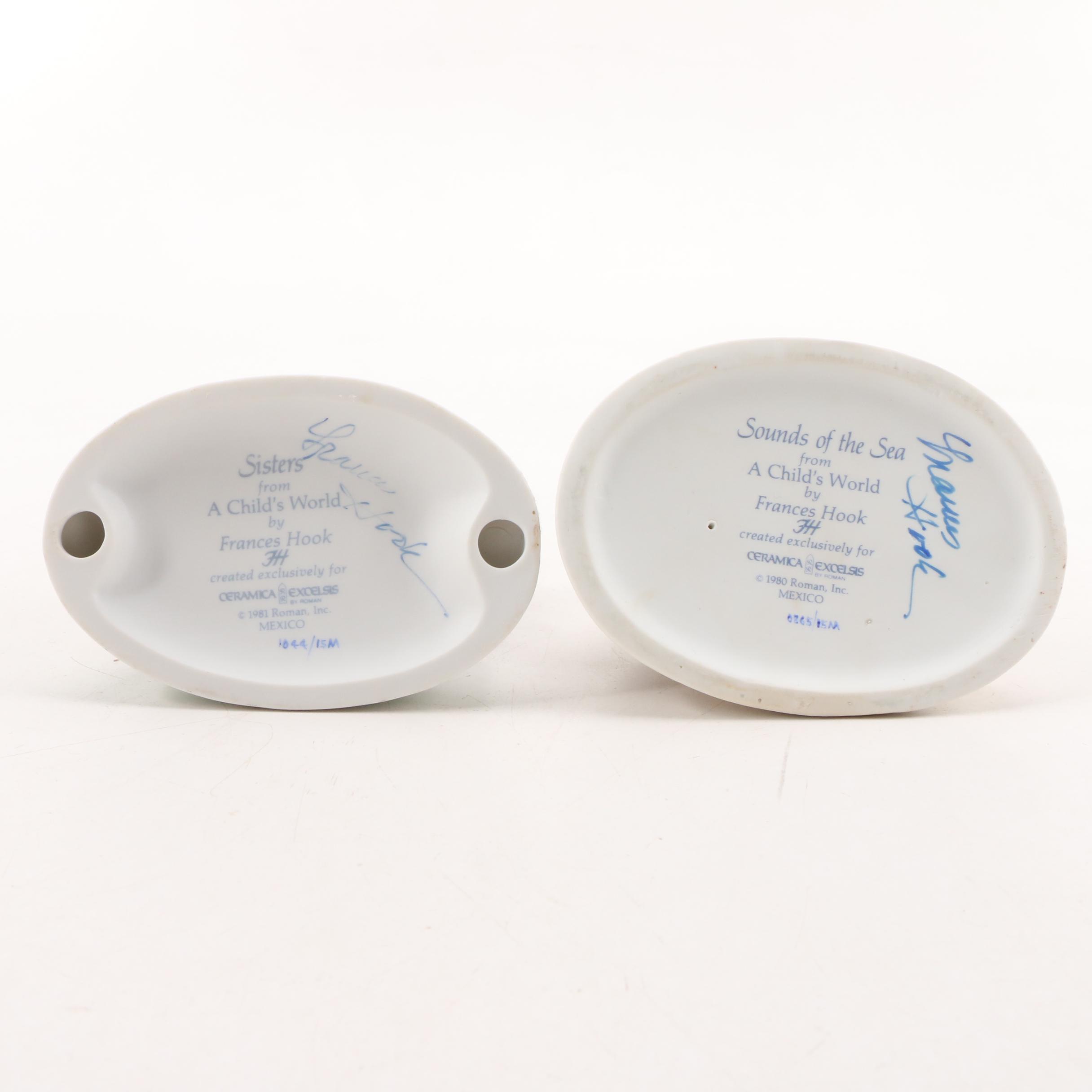 Ceramica Excelsis "A Child's World" Ceramic Figurines by Frances Hook, 1980s