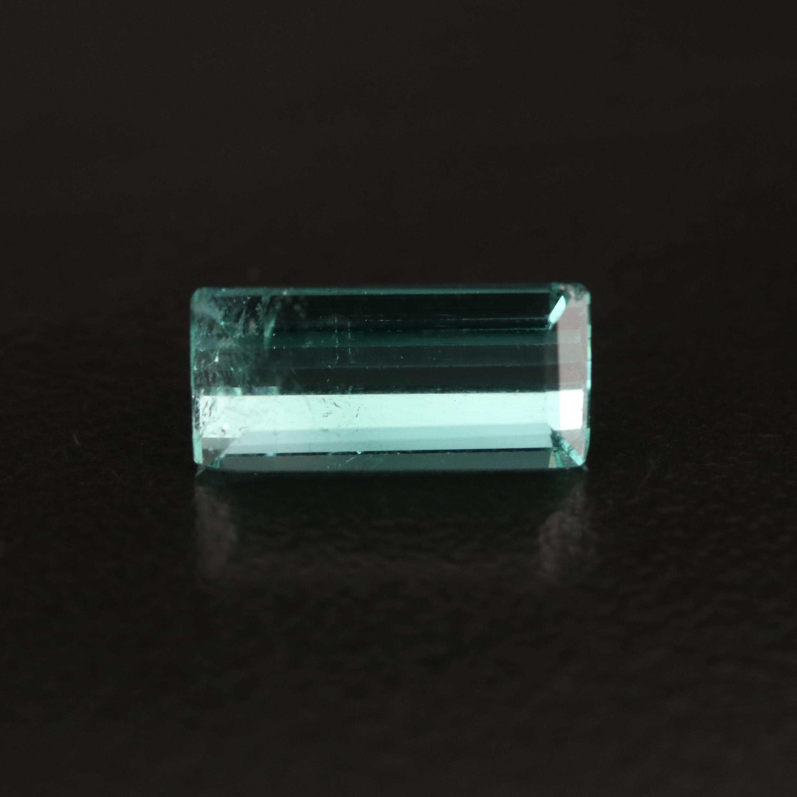 Loose 2.47 CT Cut Cornered Rectangular Faceted Tormaline
