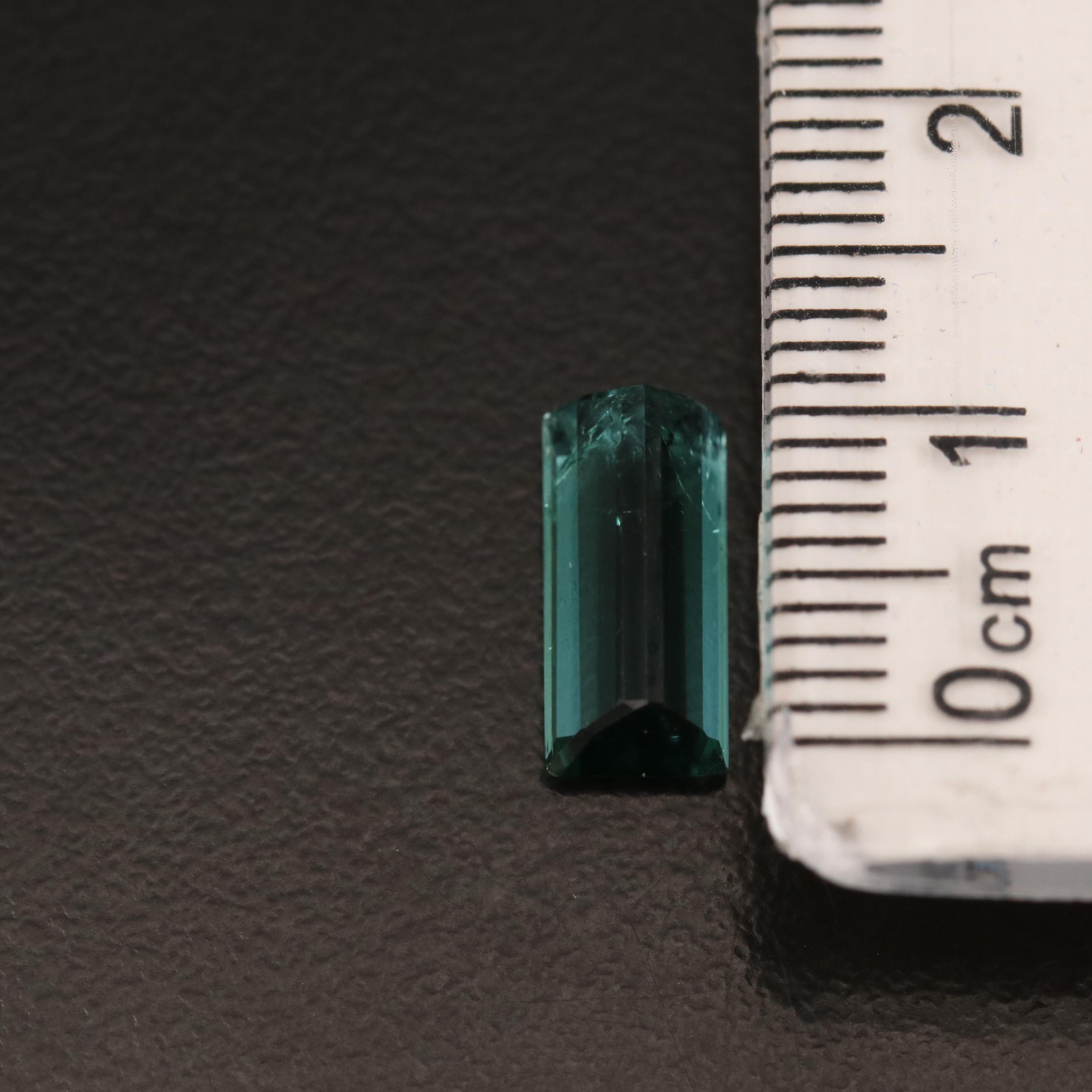 Loose 2.47 CT Cut Cornered Rectangular Faceted Tormaline