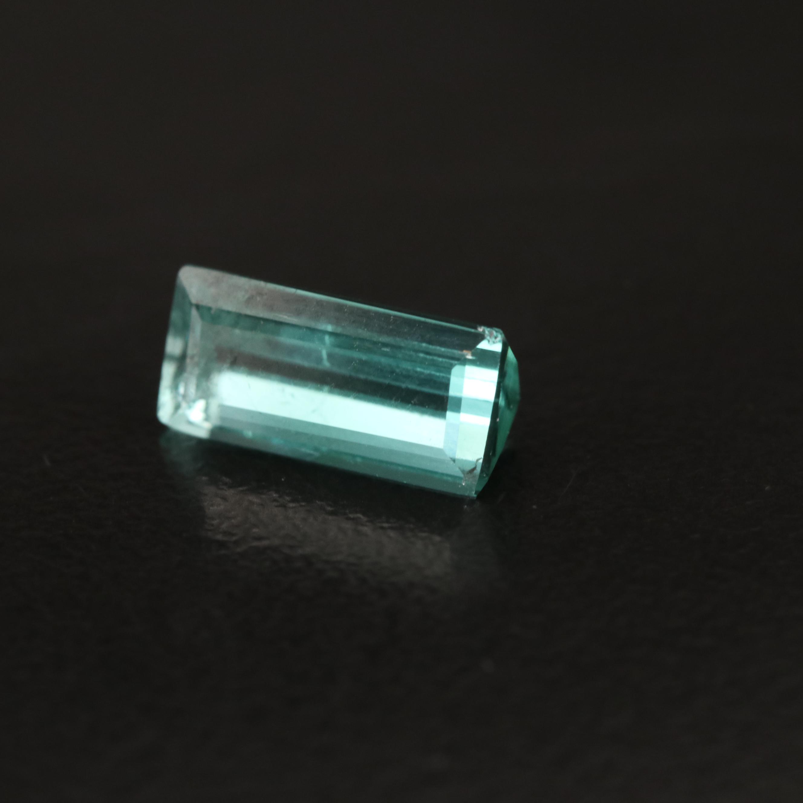 Loose 2.47 CT Cut Cornered Rectangular Faceted Tormaline