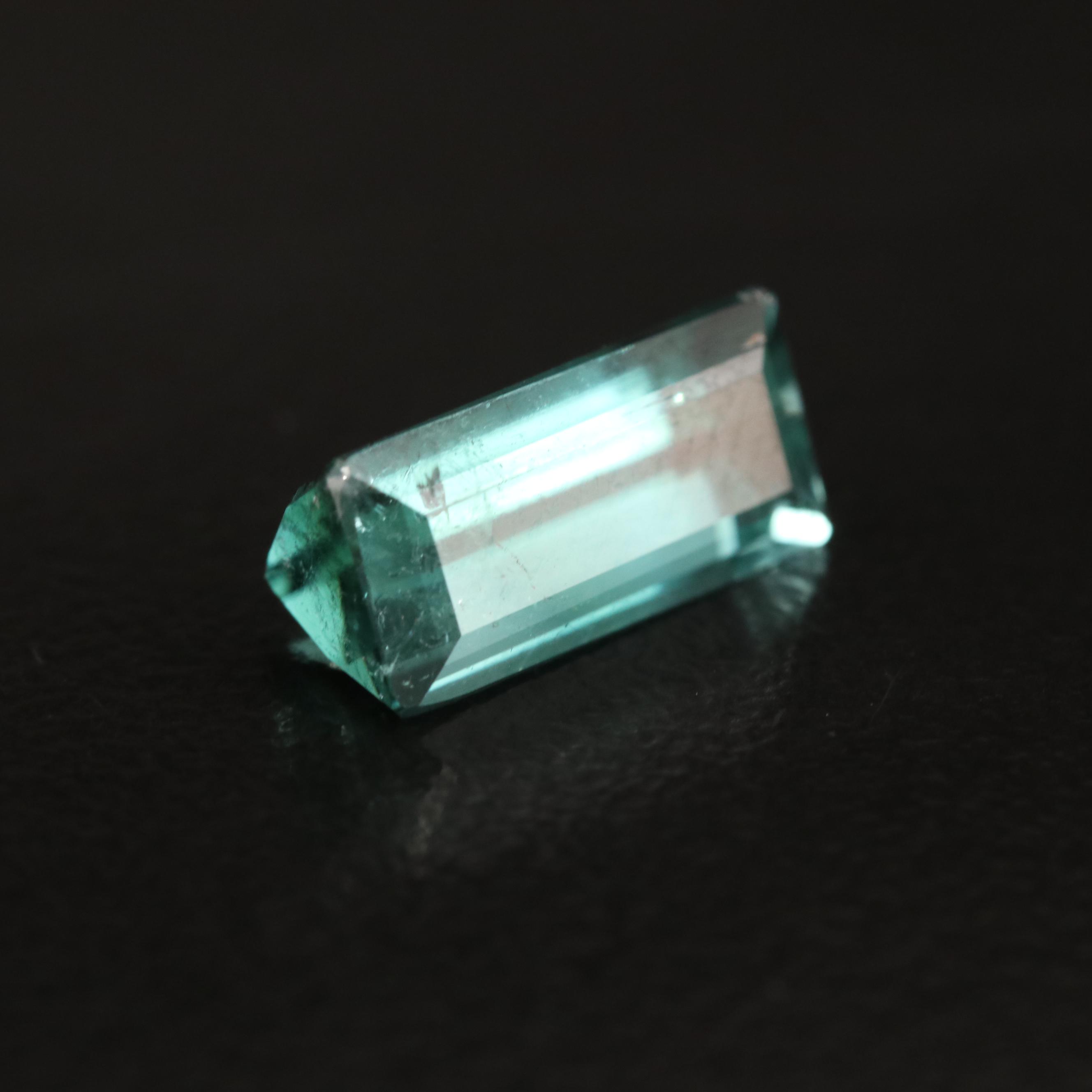 Loose 2.47 CT Cut Cornered Rectangular Faceted Tormaline