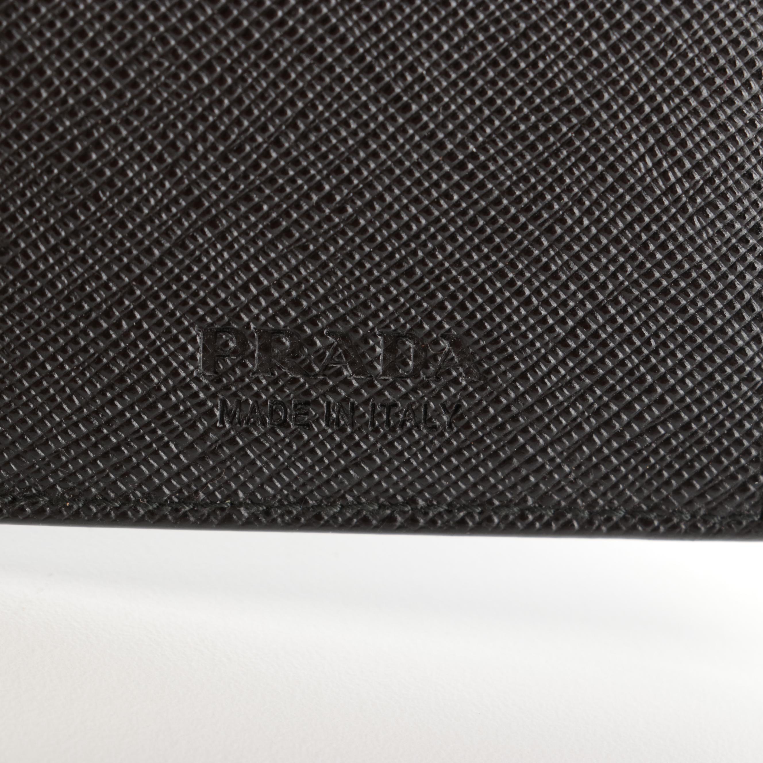 Prada Long Wallet in Nero Saffiano Leather