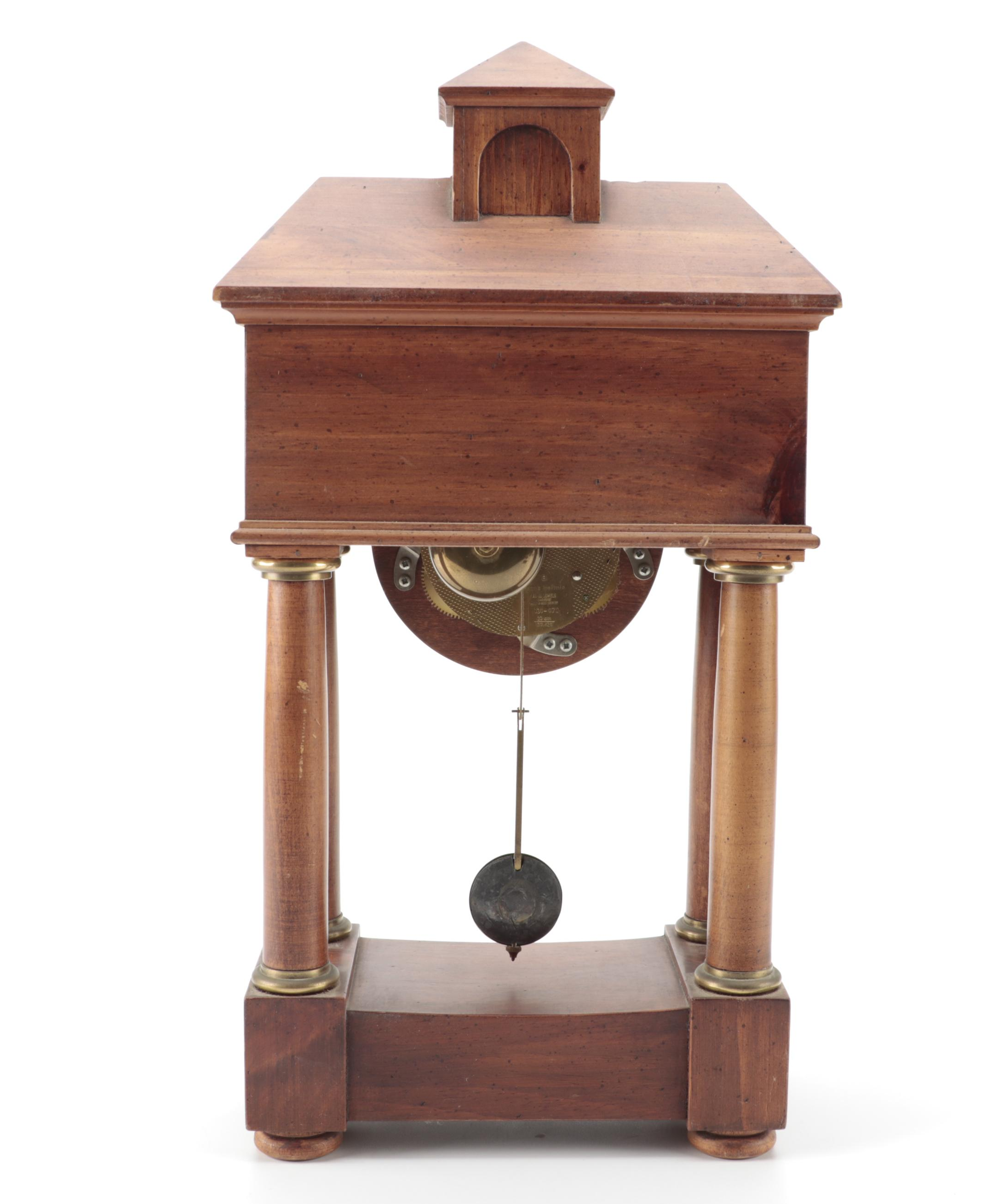Ethan Allen Wooden Steeple Mantel Clock