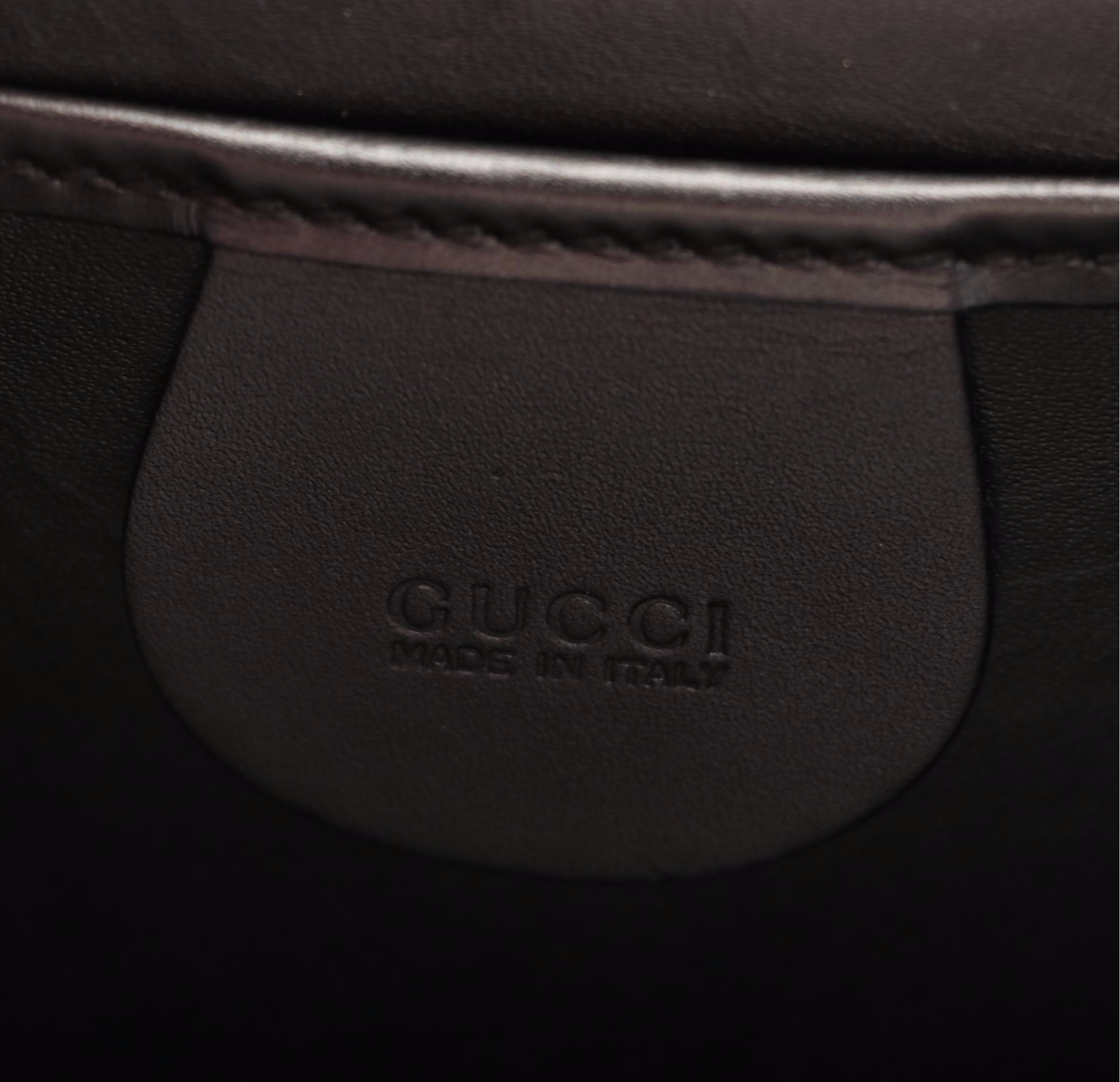 Gucci Metallic Dark Gray Leather Front Flap Purse