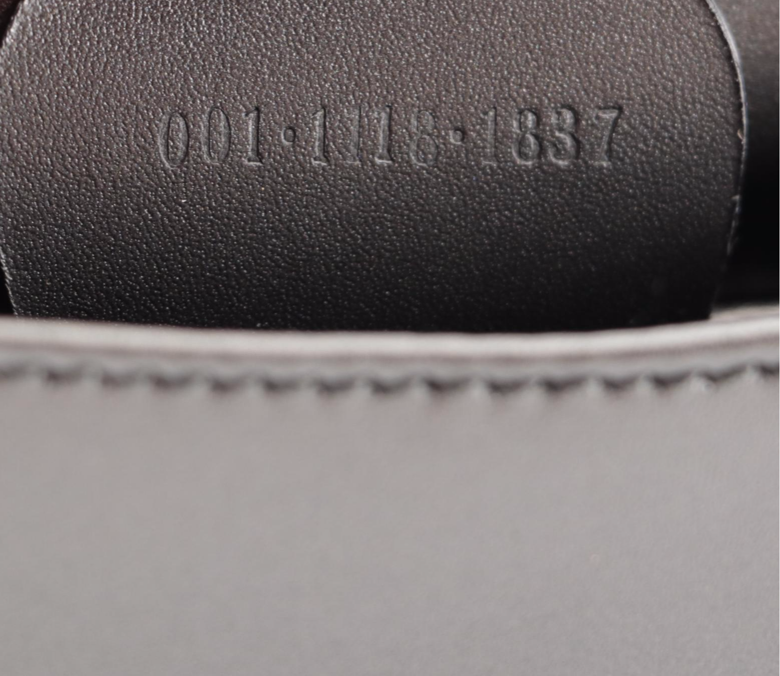 Gucci Metallic Dark Gray Leather Front Flap Purse