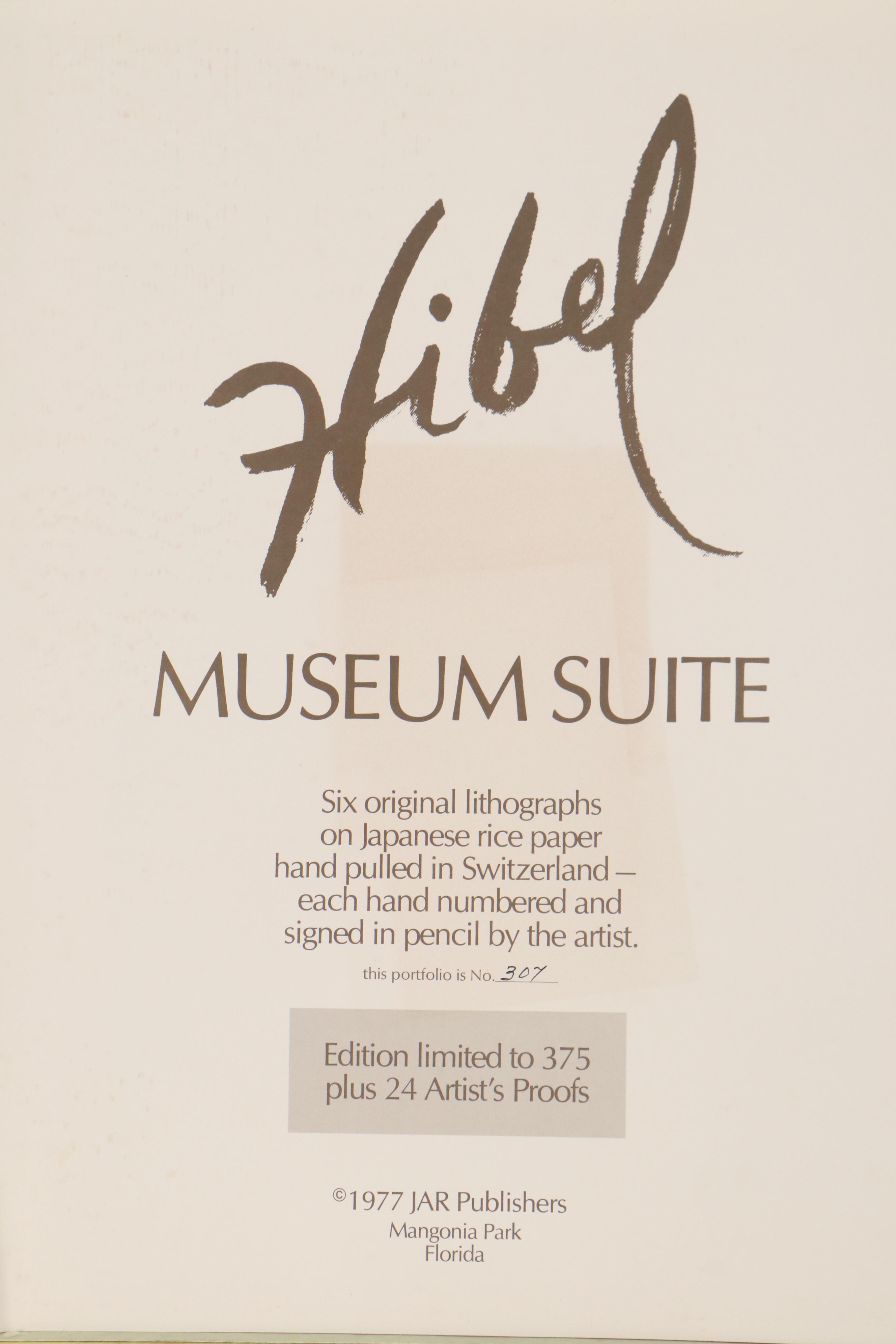 Edna Hibel Embellished Lithographs "Museum Suite," 1977