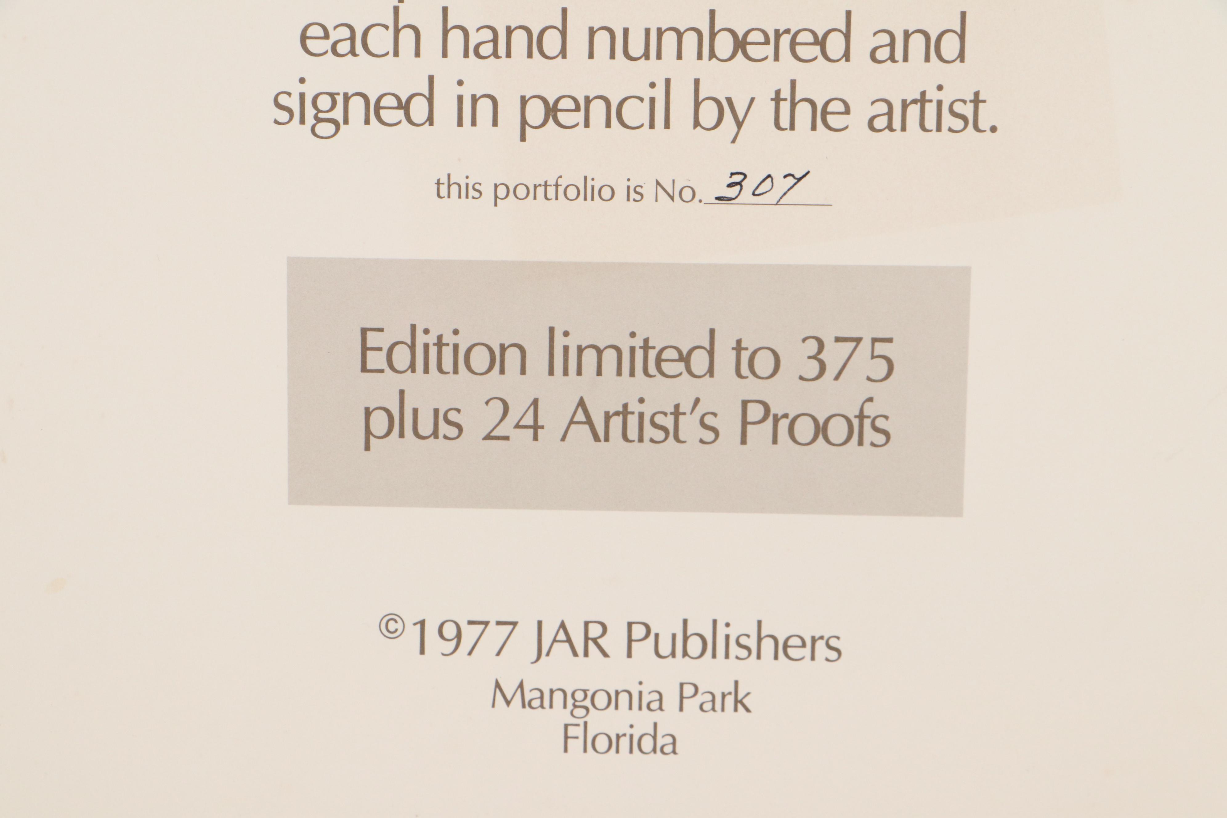 Edna Hibel Embellished Lithographs "Museum Suite," 1977