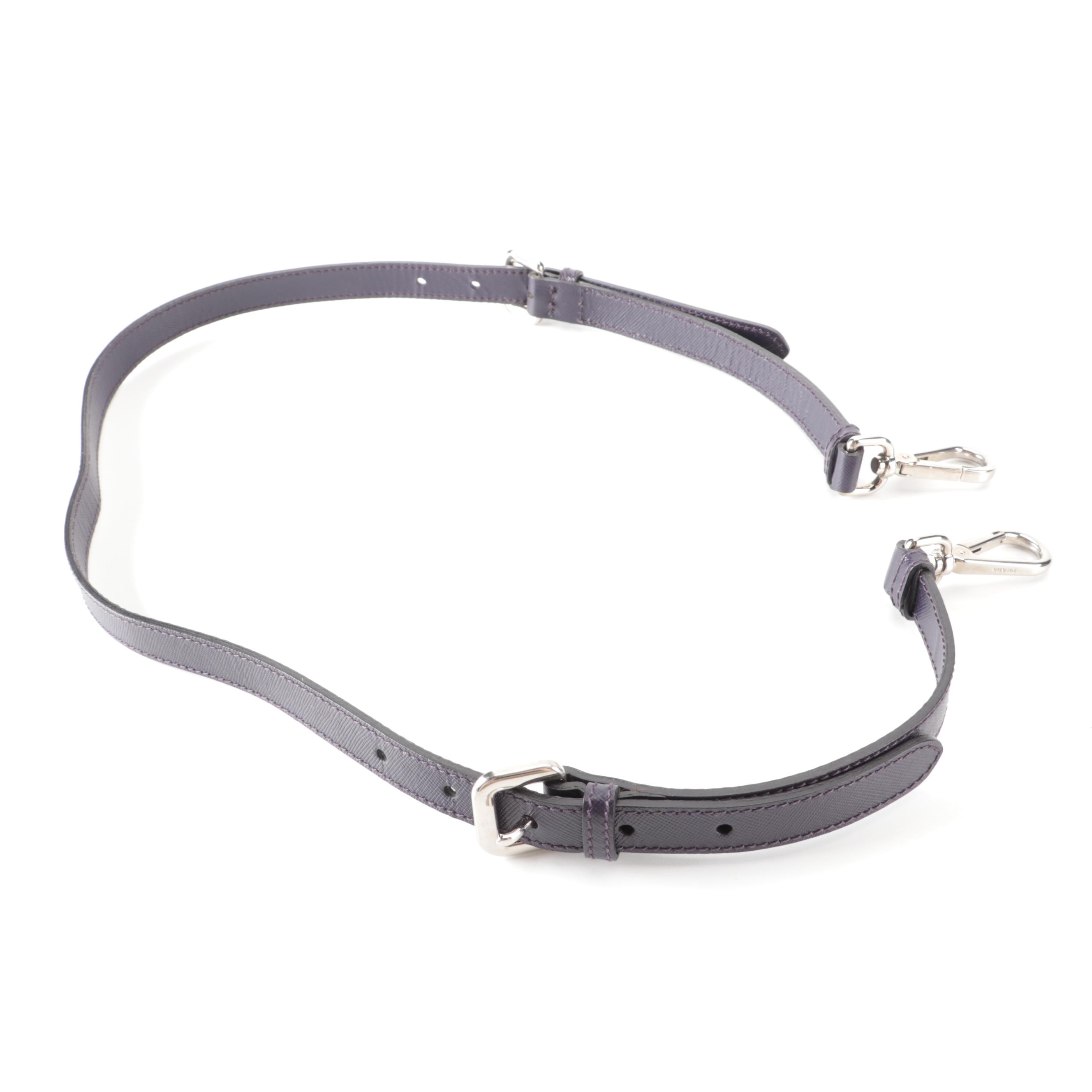 Prada Two-Way Tote Bag in Textured Stampato Tessuto Nylon and Saffiano Leather