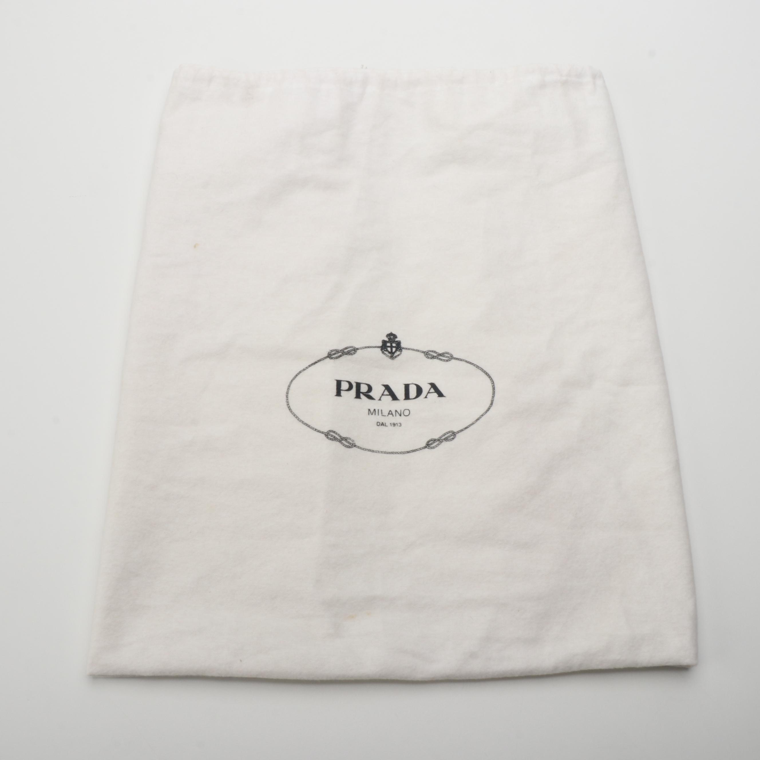 Prada Buffalo Easy Barrel Bag in Brown Leather