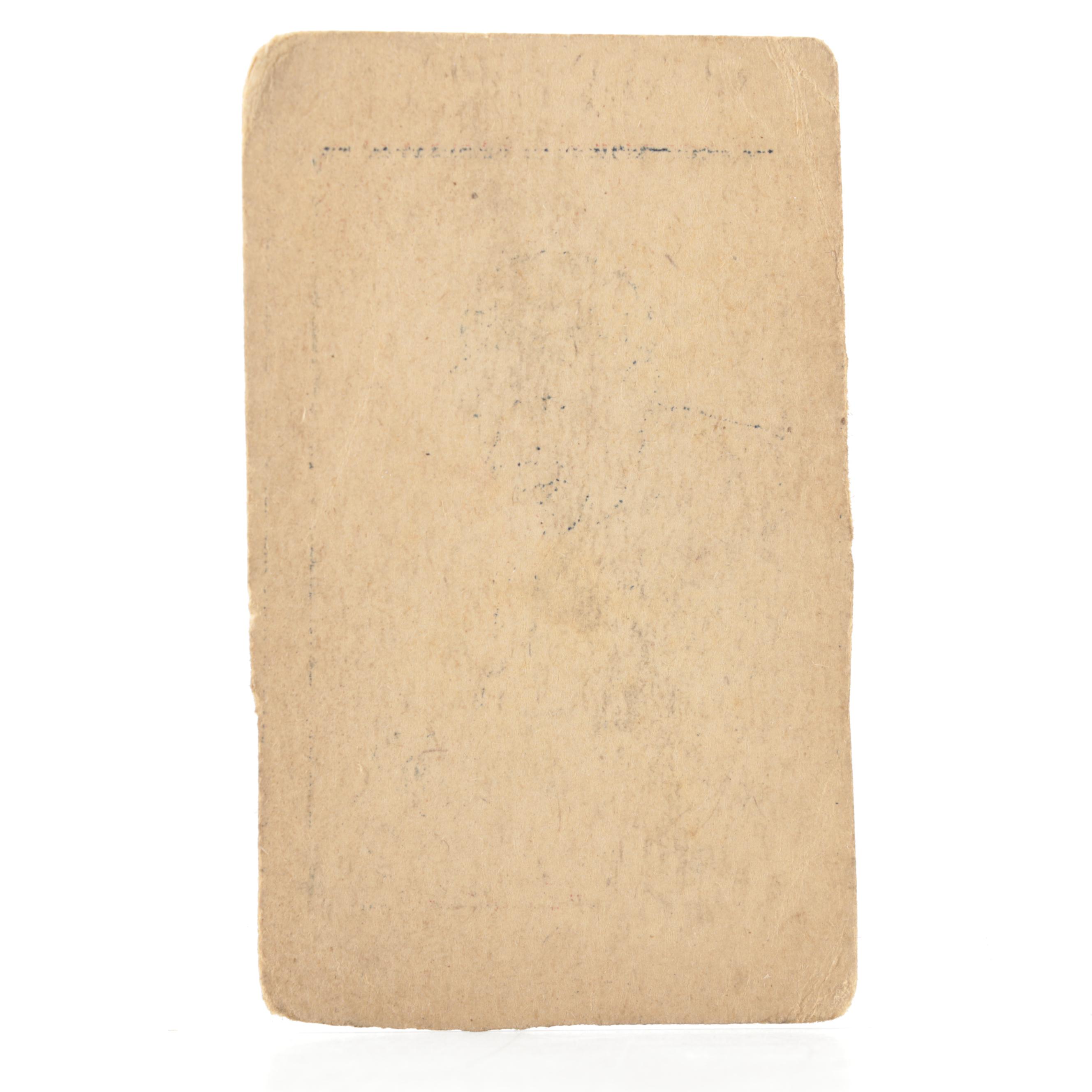 1926 W512 Tris Speaker #4 Ex-Mgr. Cleveland A.L. Hand Cut Baseball Strip Card