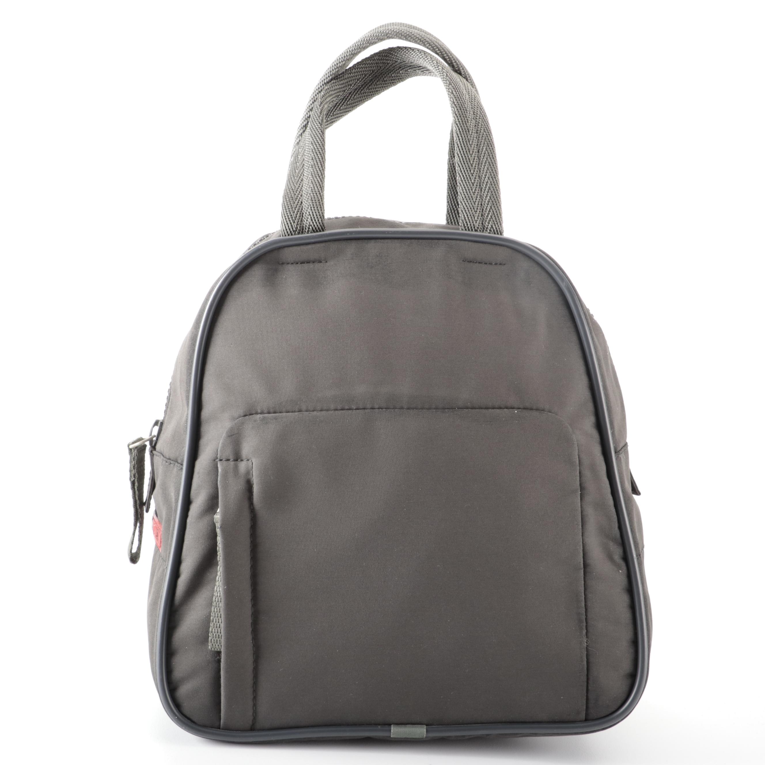 Prada Sport Dark Gray Nylon Zip Bag