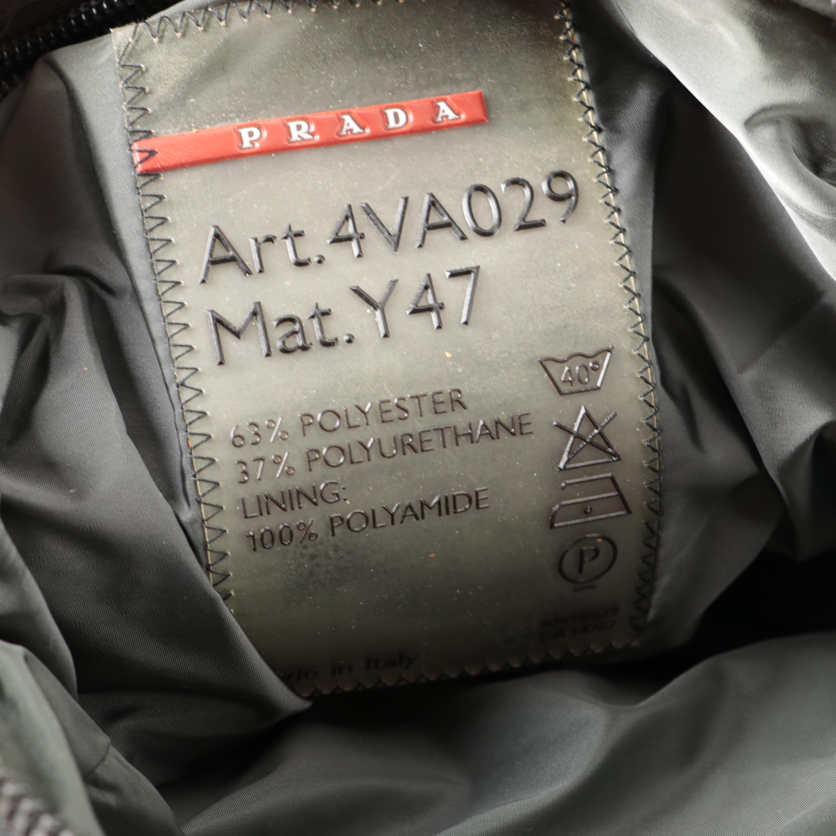 Prada Sport Dark Gray Nylon Zip Bag