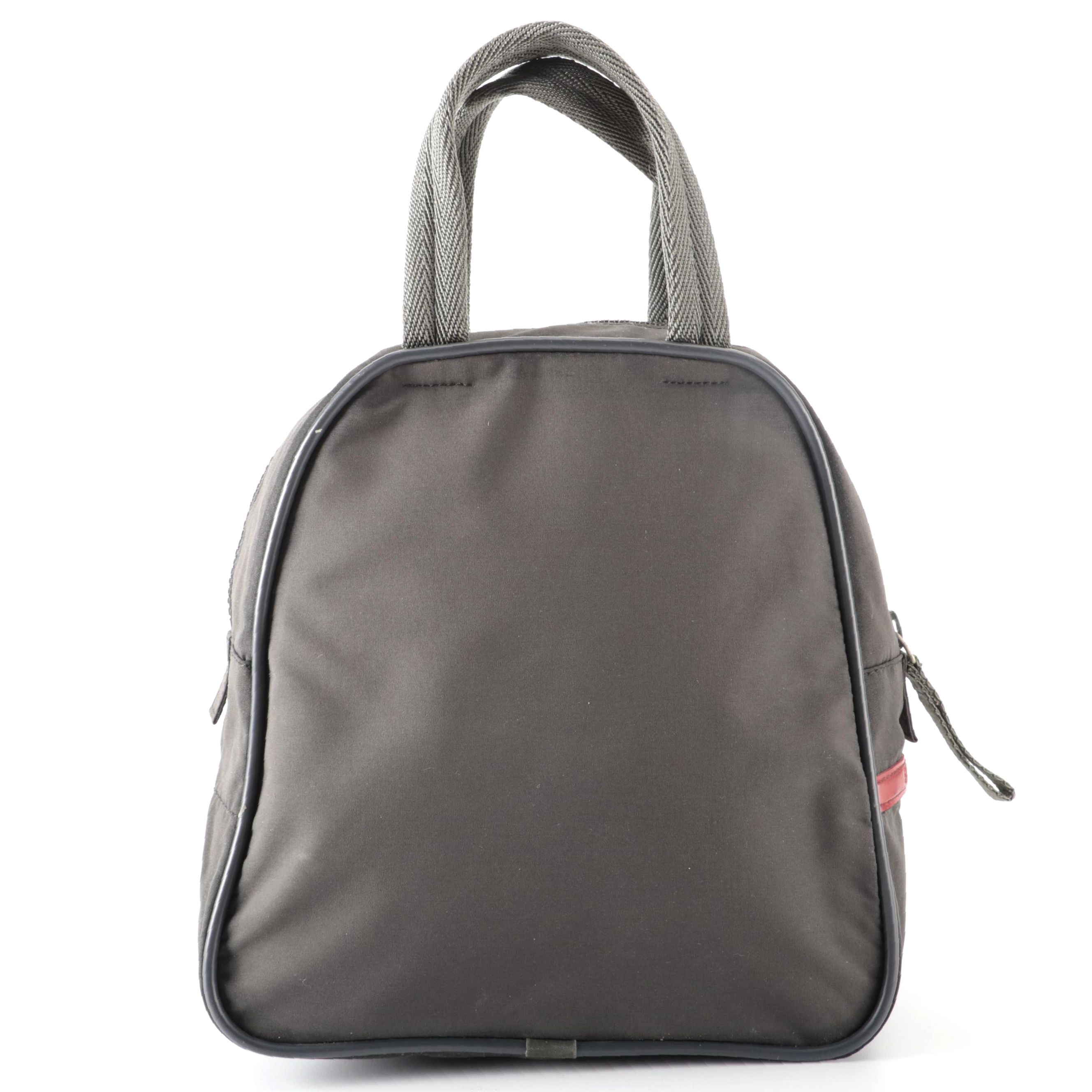 Prada Sport Dark Gray Nylon Zip Bag
