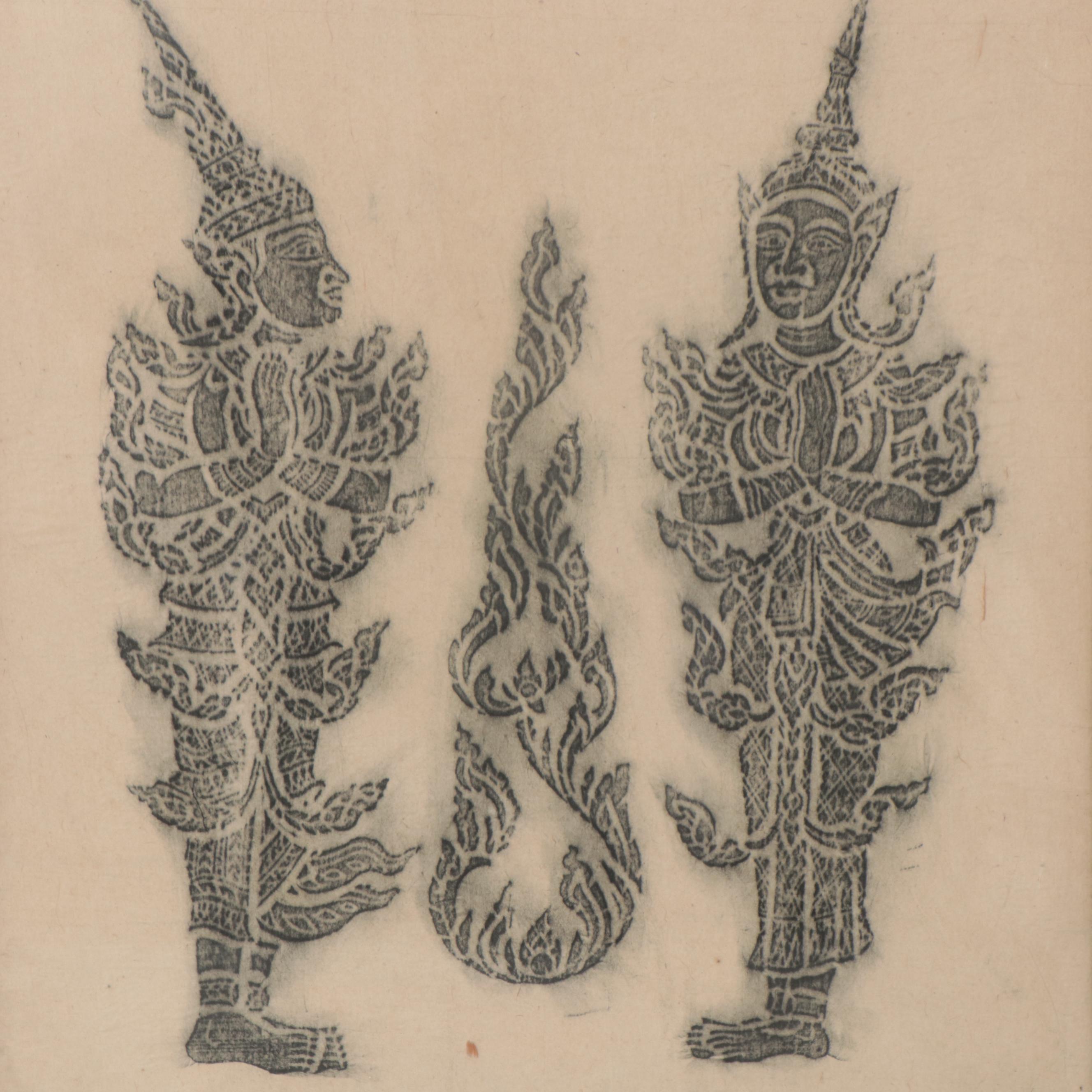 Balinese Temple Rubbings