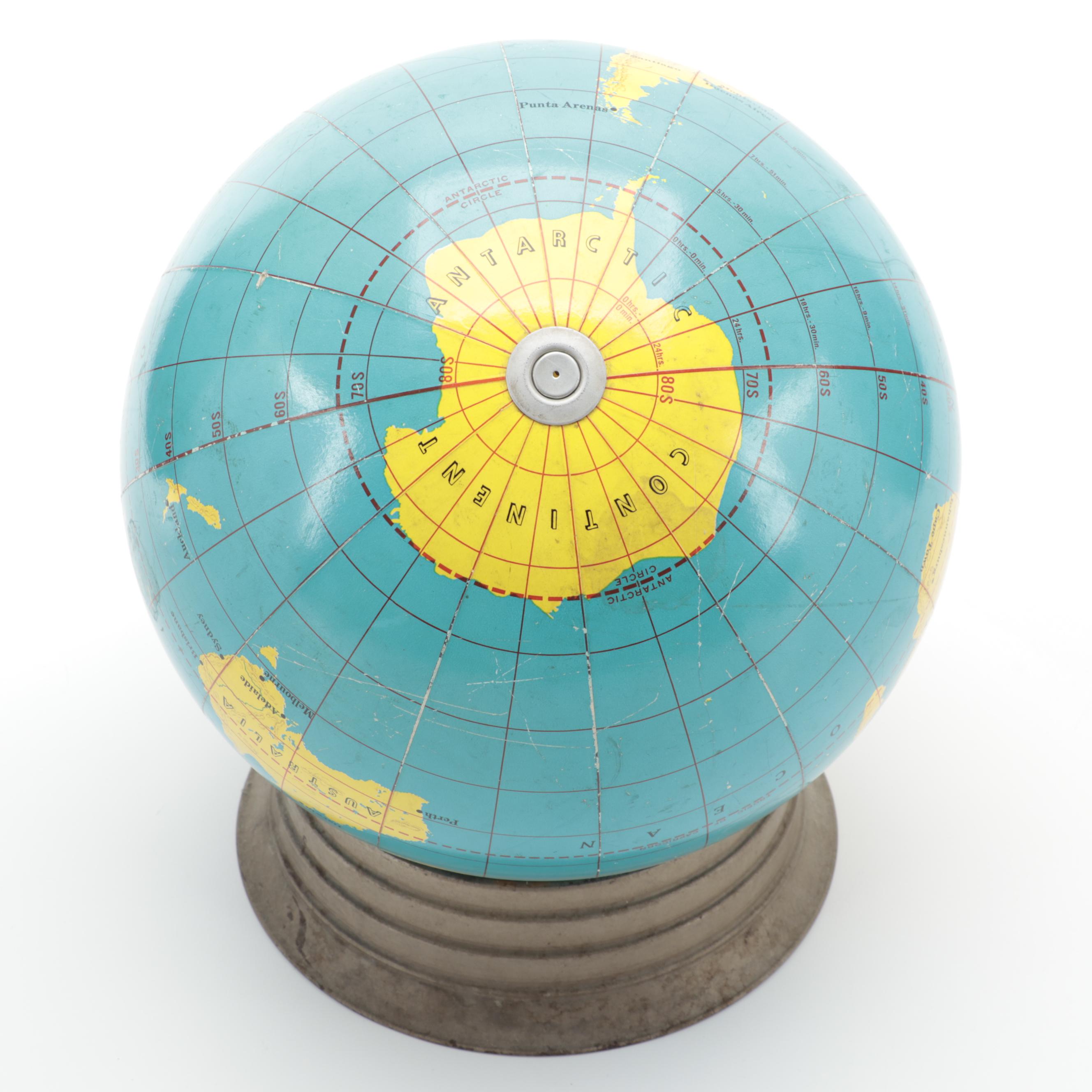 George F. Cram Co. 12" Beginners Globe, Mid-20th Century