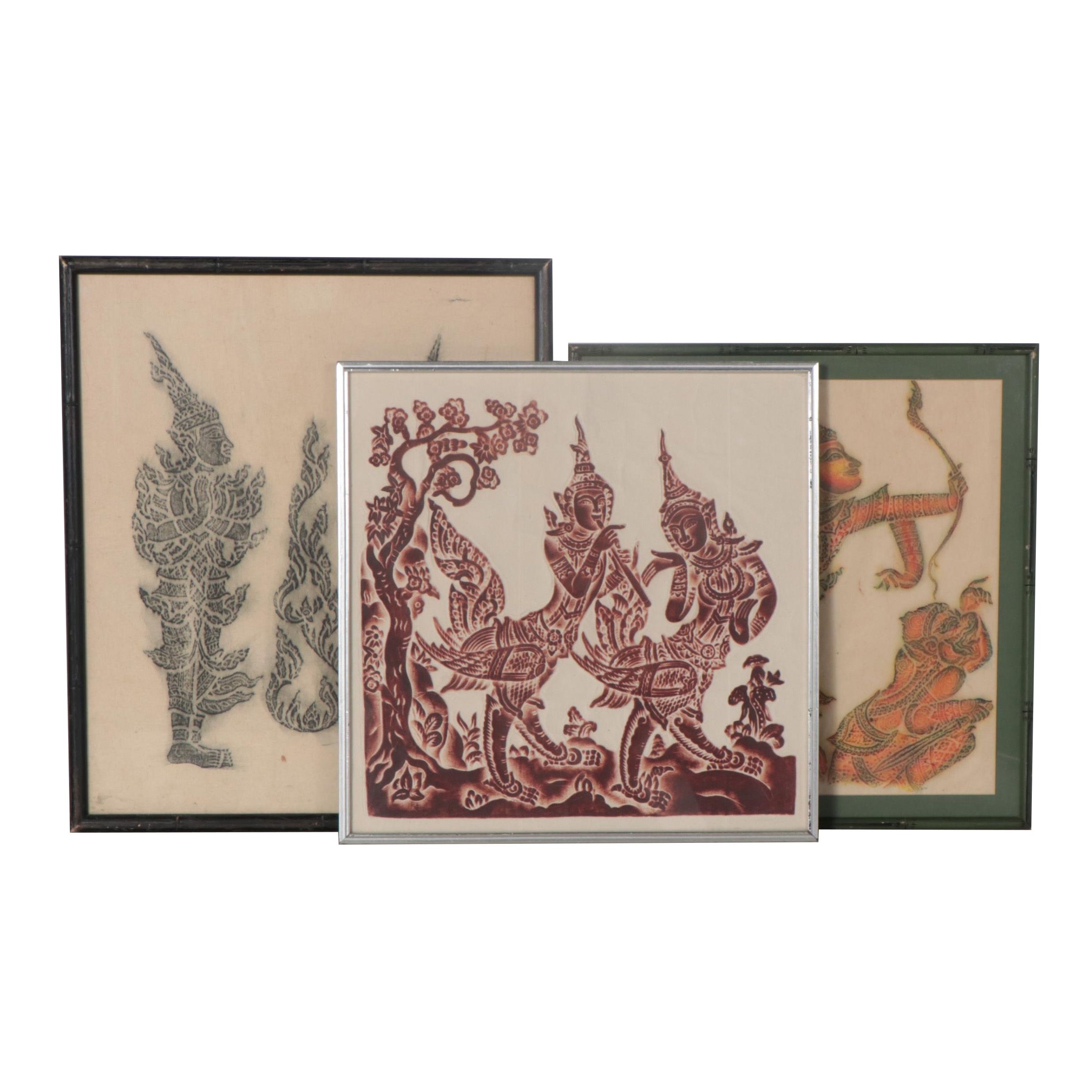 Balinese Temple Rubbings