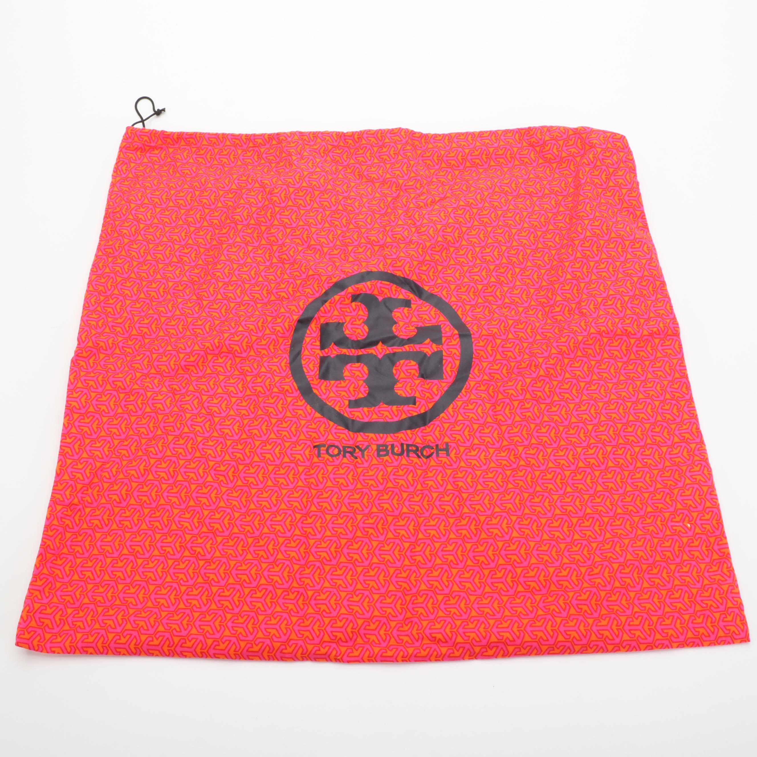 Tory Burch Shoulder Tote in Dark Pink Leather