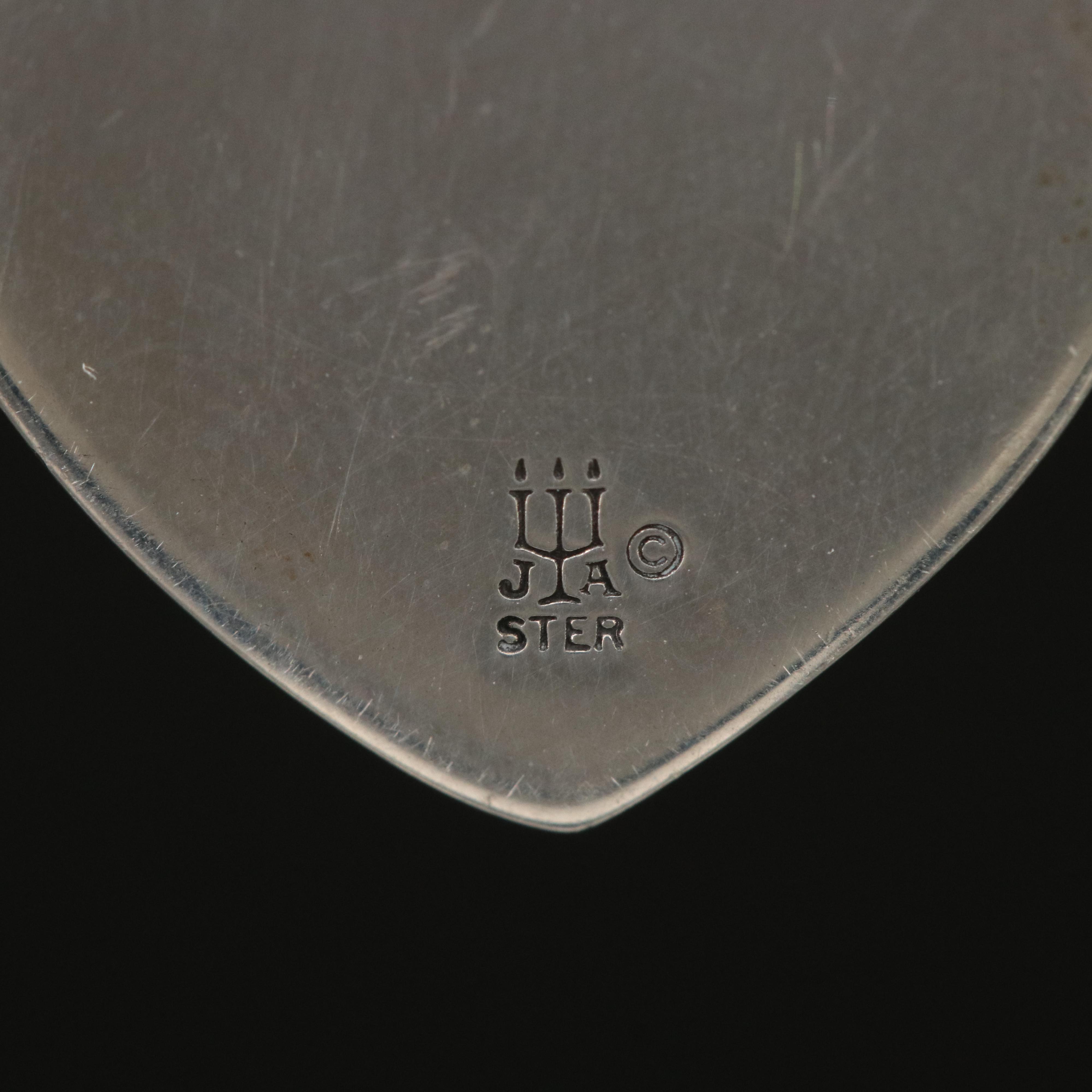 James Avery Sterling "The Heart Remembers" and 10K 0.01 CT Diamond Heart Pendant