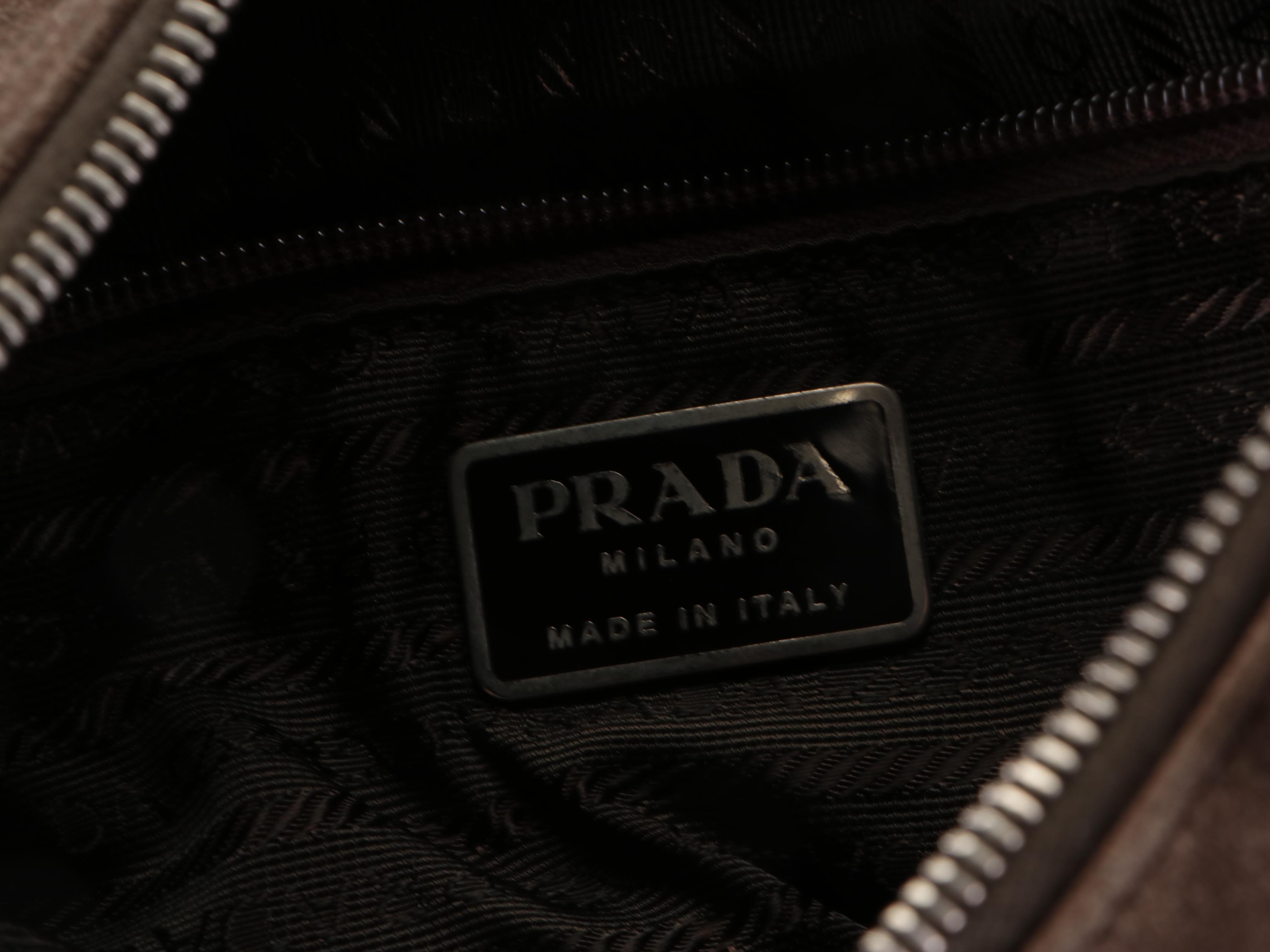Prada Shoulder Bag in Tundra Suede