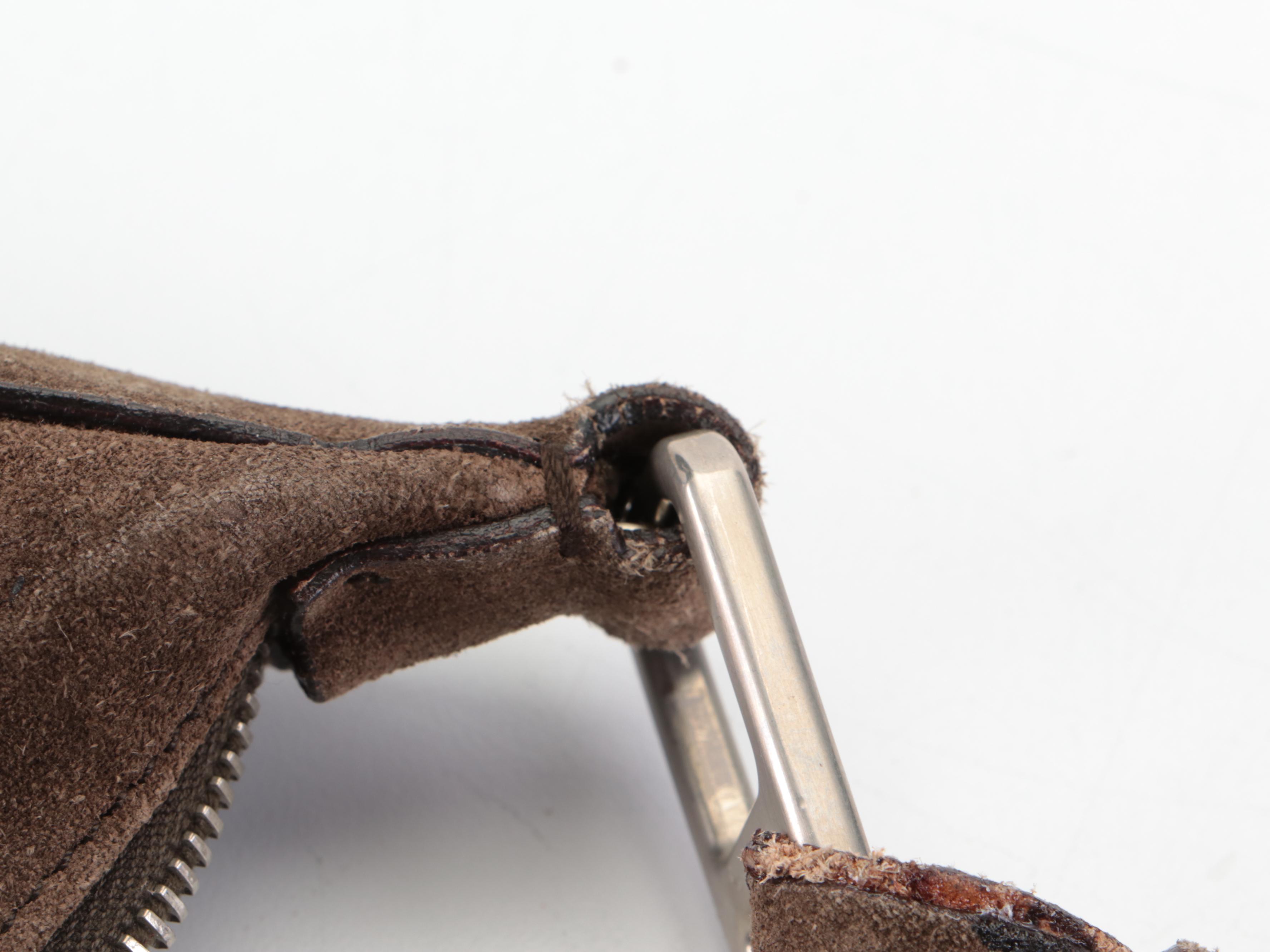 Prada Shoulder Bag in Tundra Suede