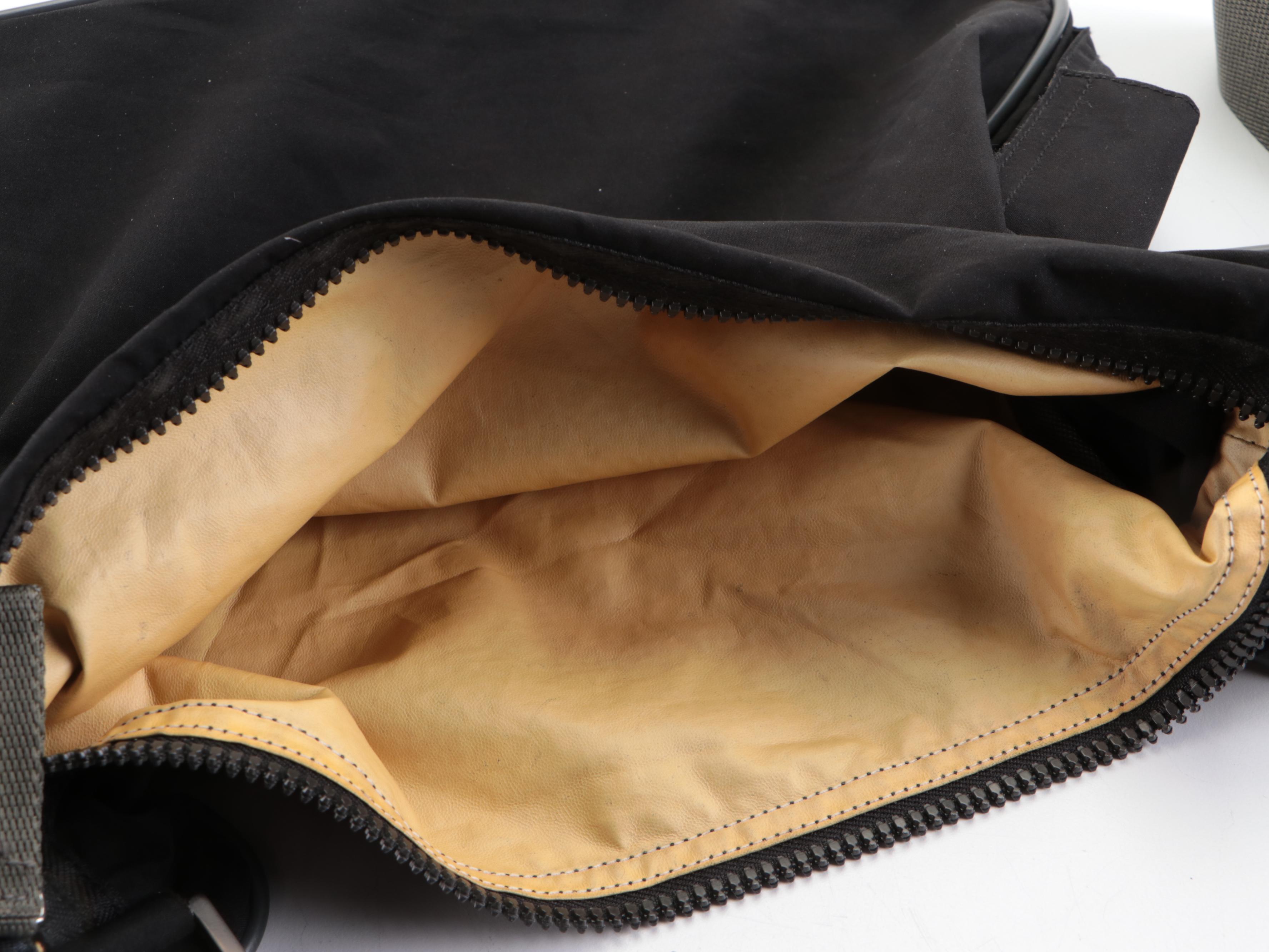 Prada Linea Rossa Crossbody Bag in Black and Grey