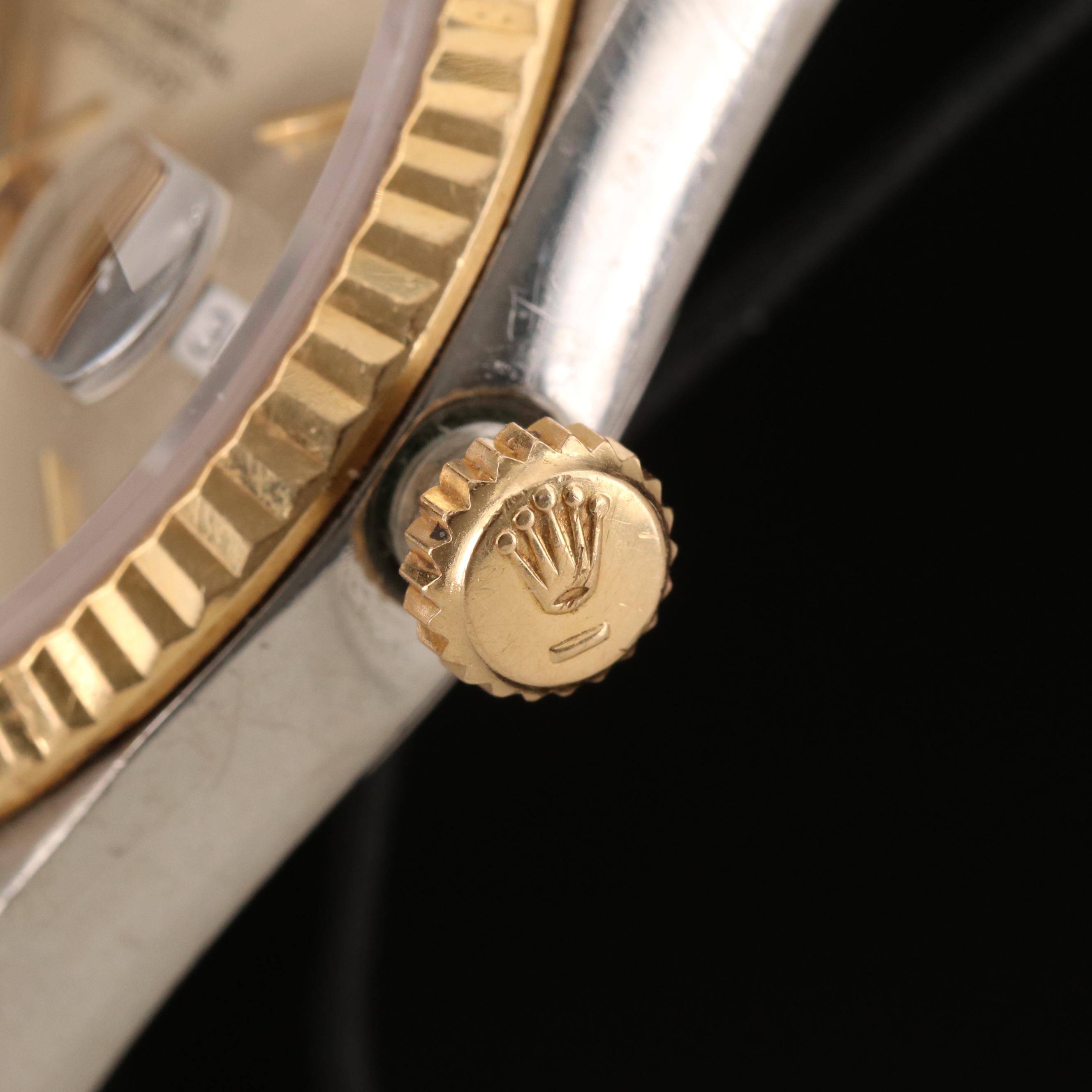 1991 Rolex Oyster Perpetual Datejust 18K and Stainless Steel Watch