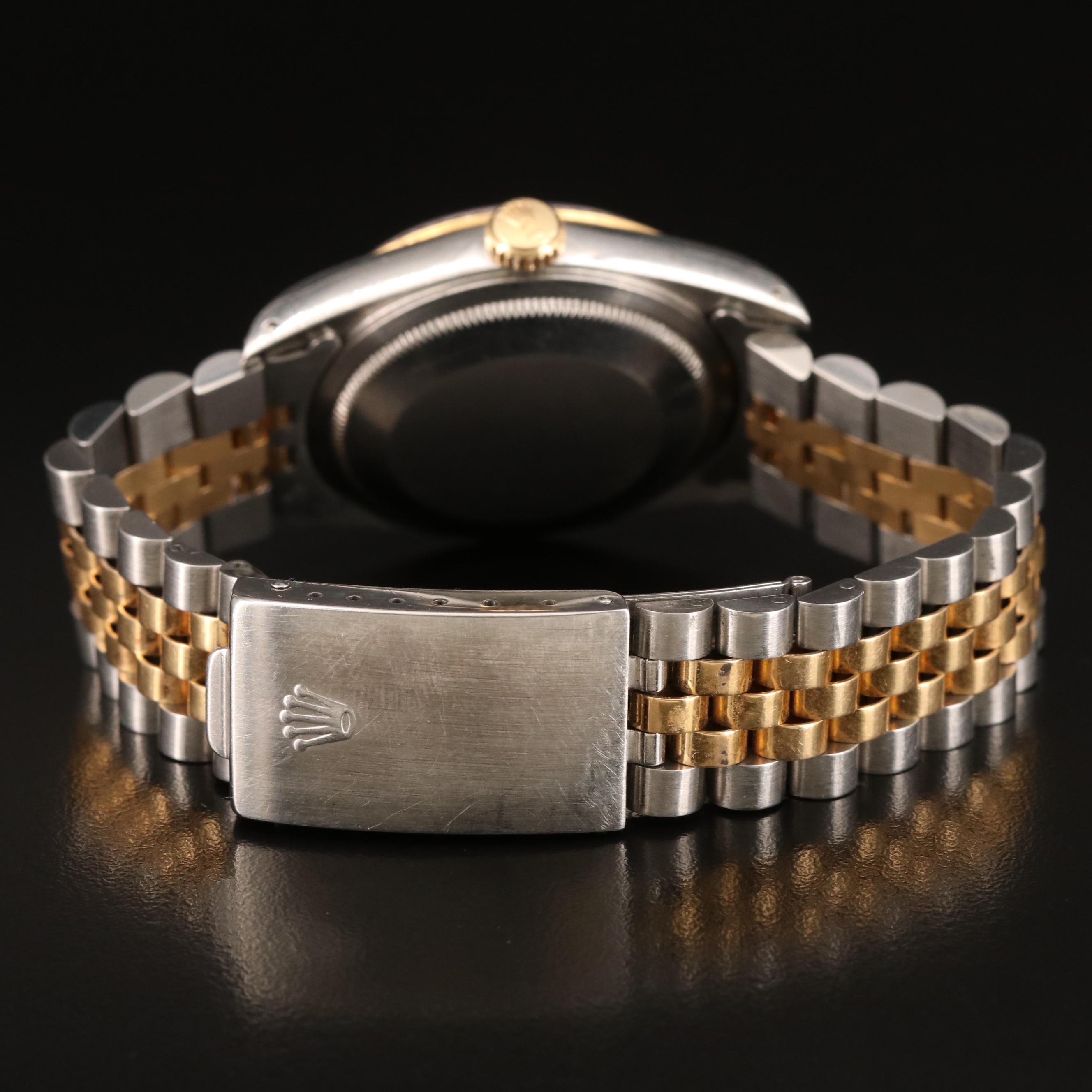 1991 Rolex Oyster Perpetual Datejust 18K and Stainless Steel Watch