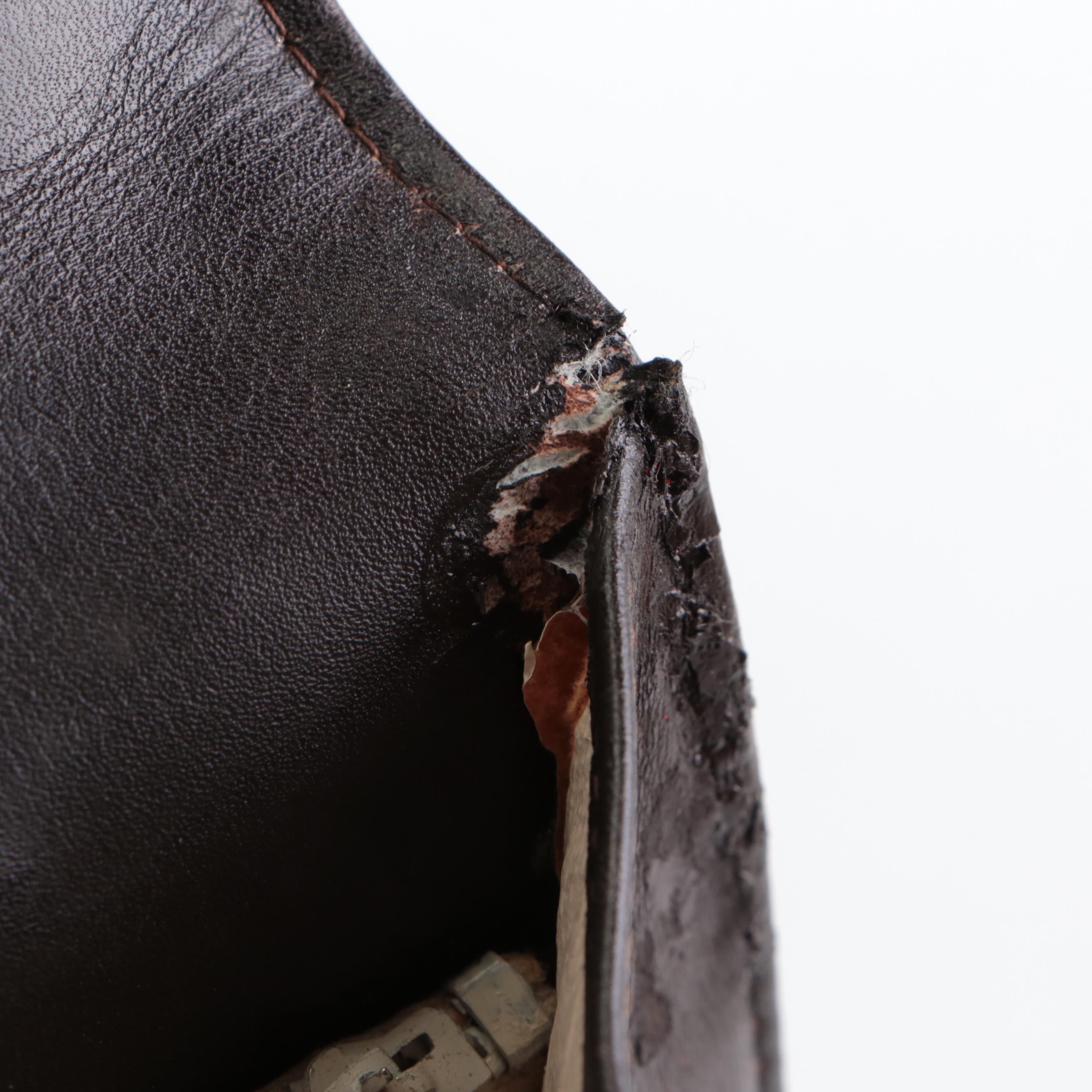 Gucci Accordion Flap Bag in GG Supreme Canvas with Leather Trim, circa 1970